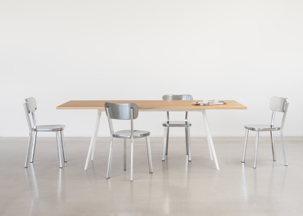 DEJA VU chair polished aluminum