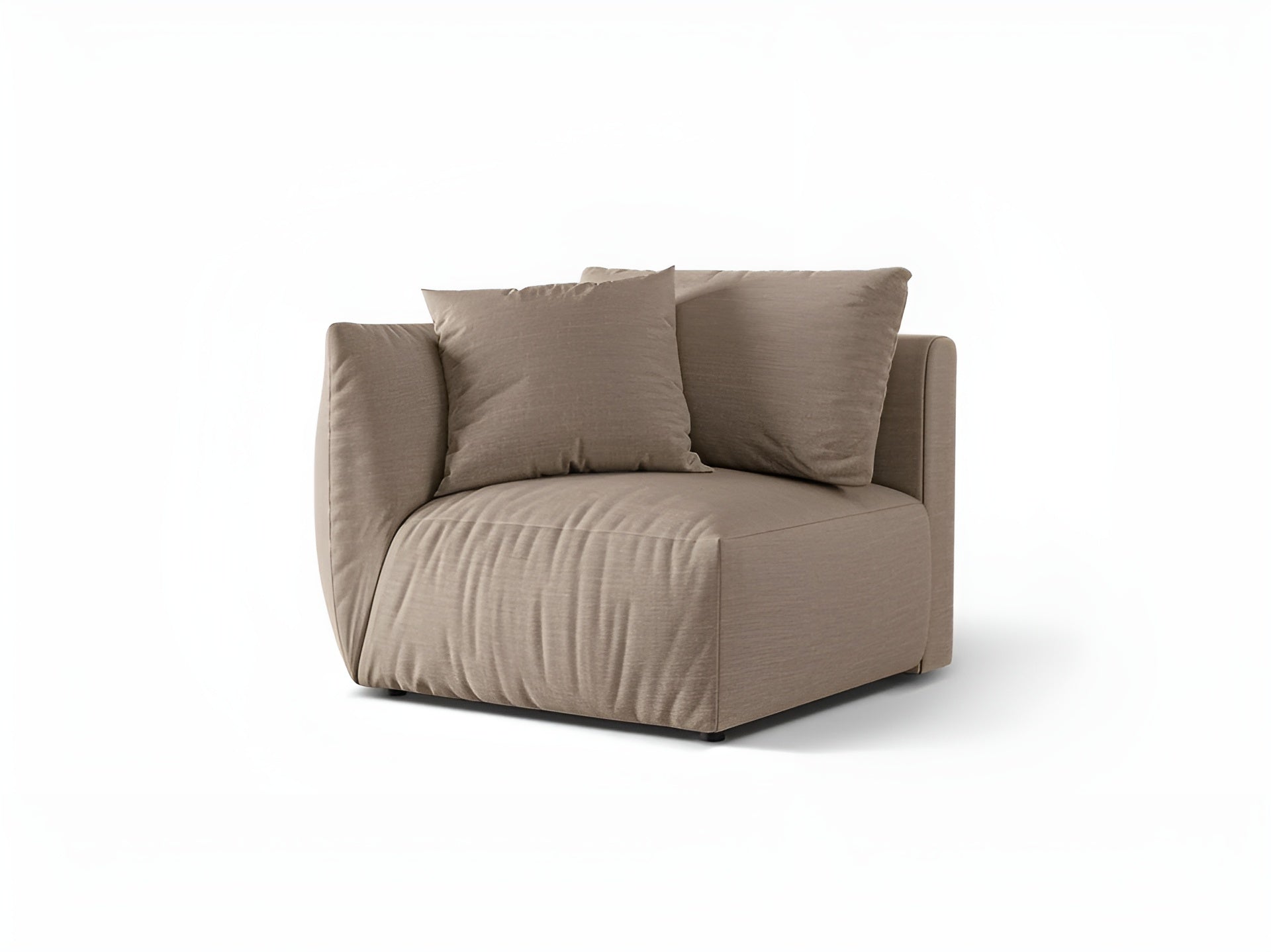 Sofa modułowa CHRIS - element lewostronny piaskowy szenil