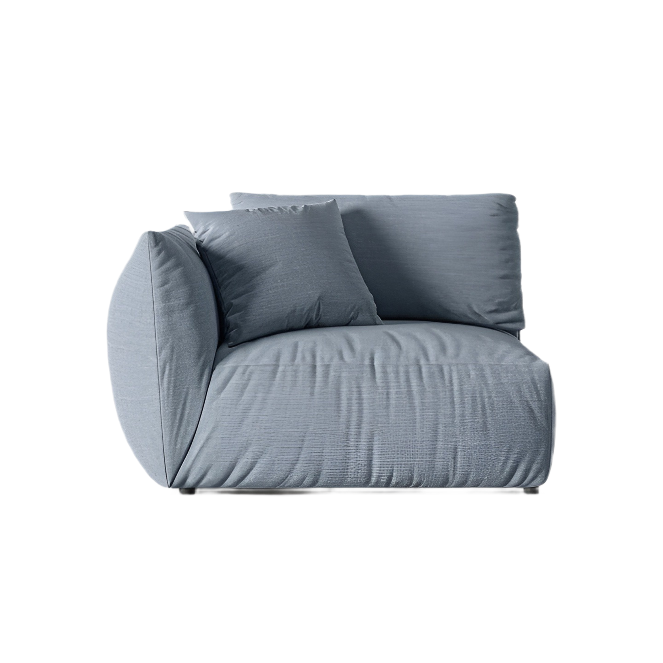 Sofa modułowa CHRIS - element szeroki lewostronny jasnoniebieski szenil