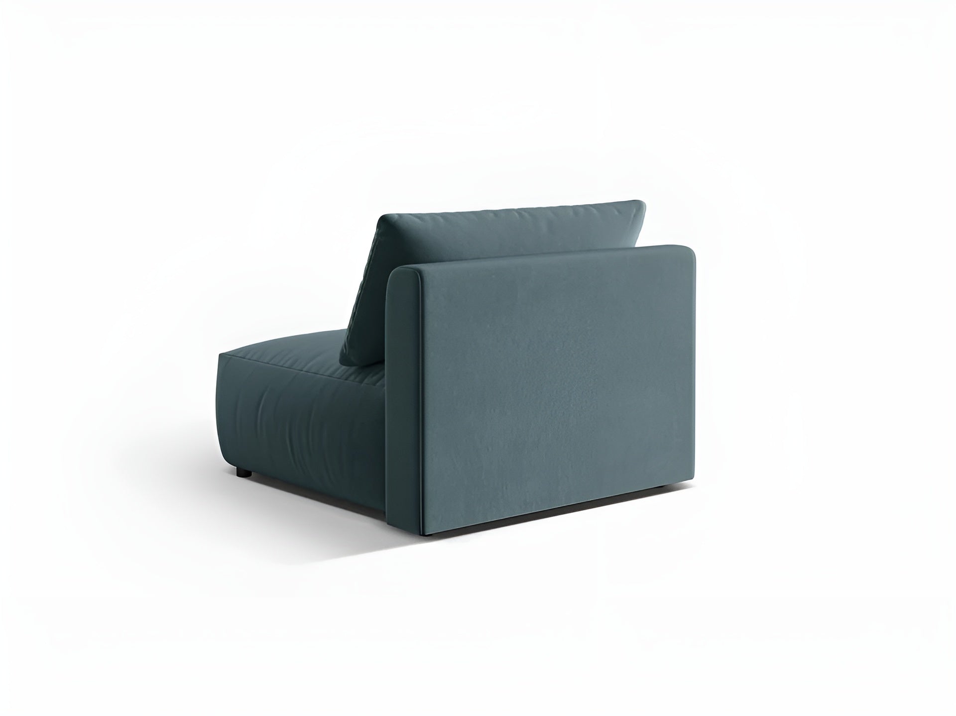 Sofa modułowa aksamitna CHRIS - szeroki element środkowy jasnoniebieski