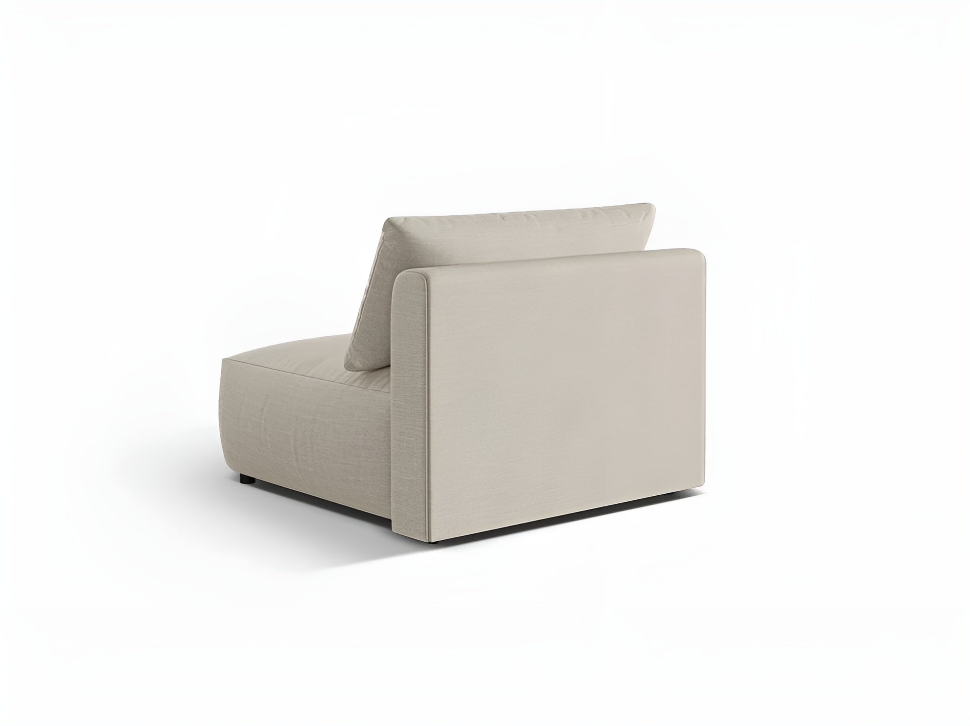 CHRIS Modular Sofa - Wide Central Element Beige Chenille