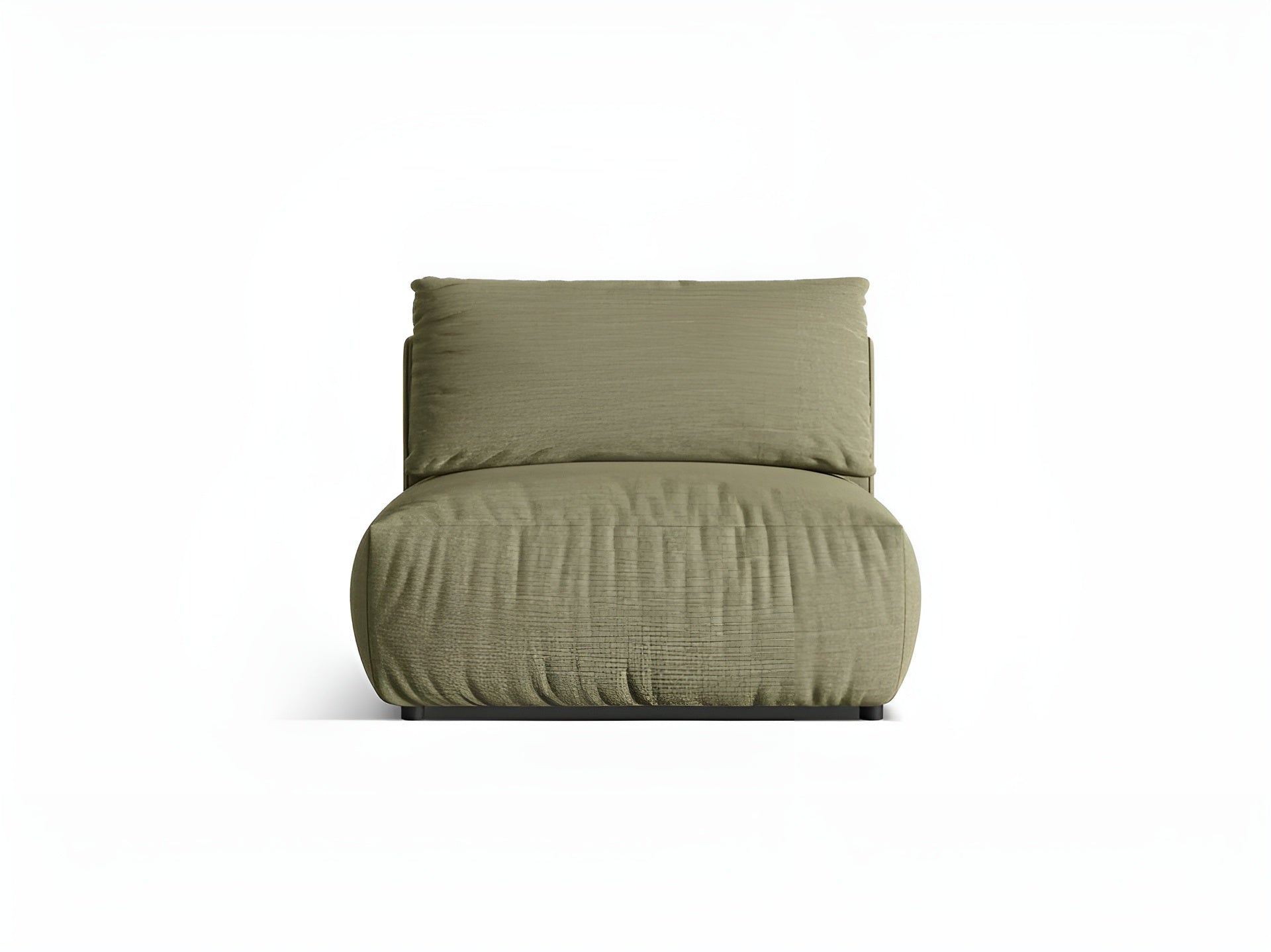 Sofa modułowa CHRIS - szeroki element środkowy zielony szenil