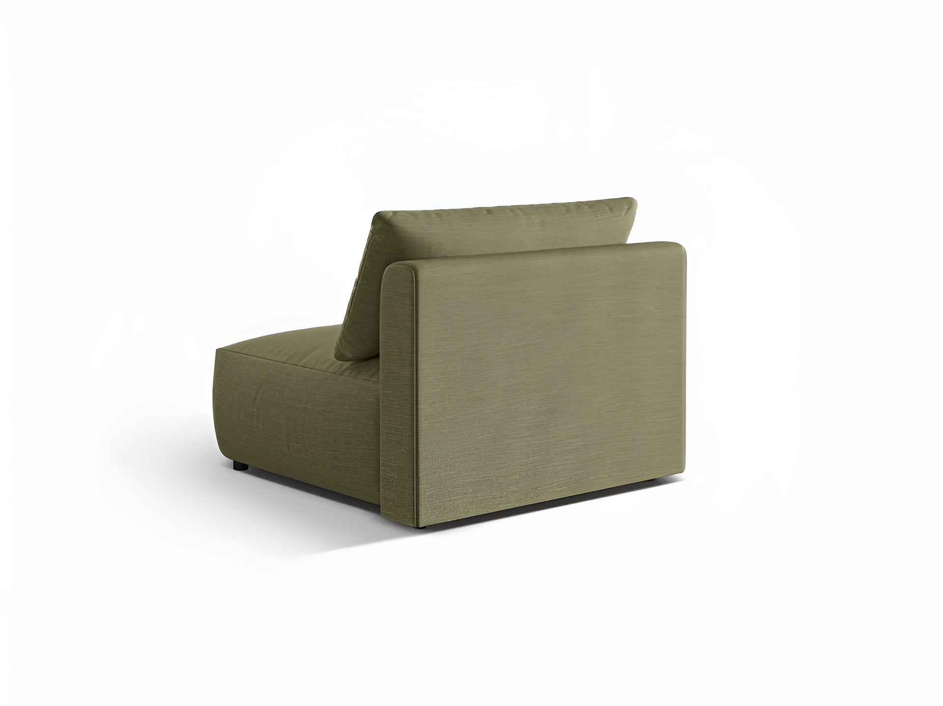 Sofa modułowa CHRIS - szeroki element środkowy zielony szenil