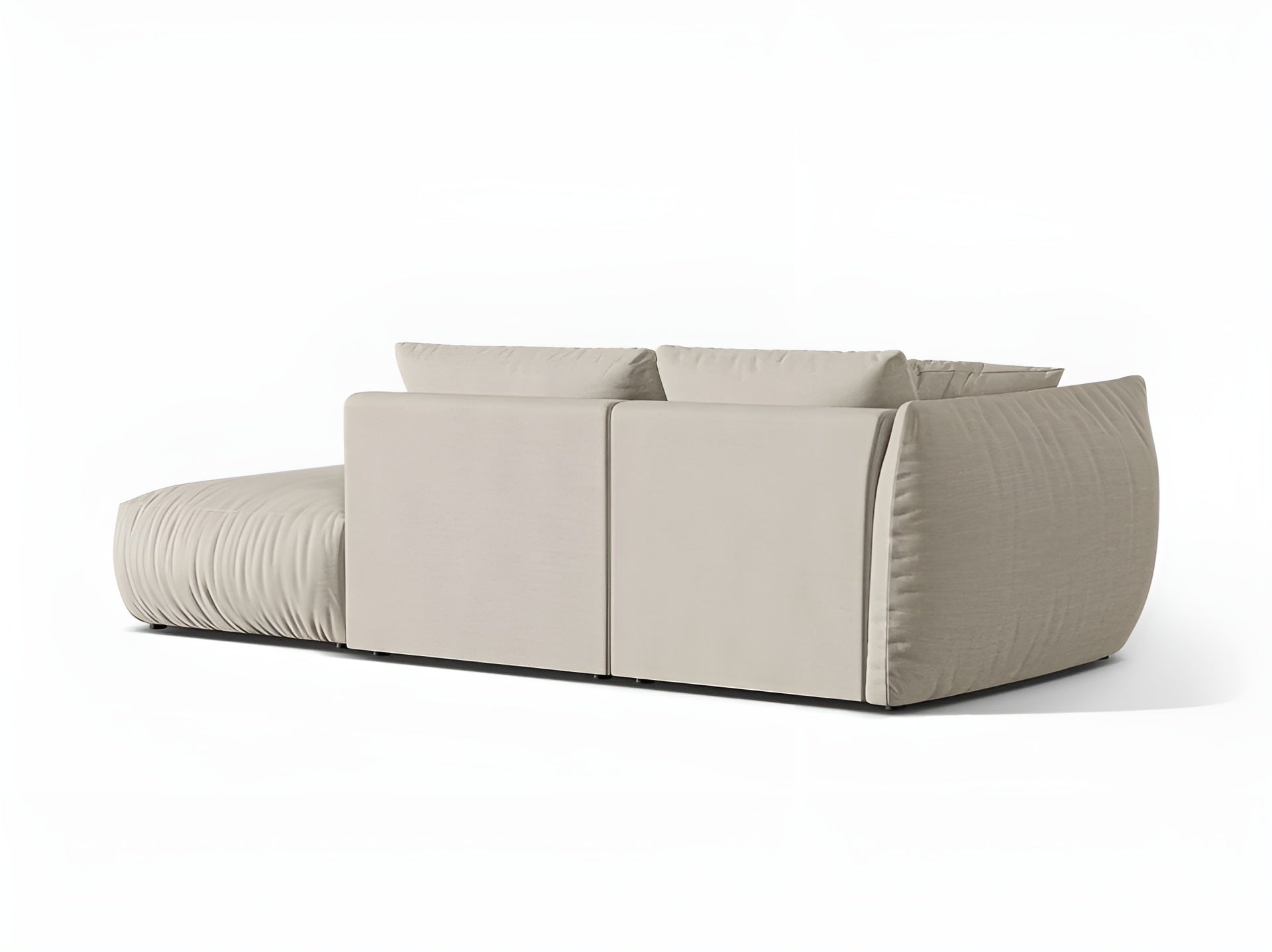 Sofa modułowa 3-osobowa prawostronna CHRIS kremowy szenil