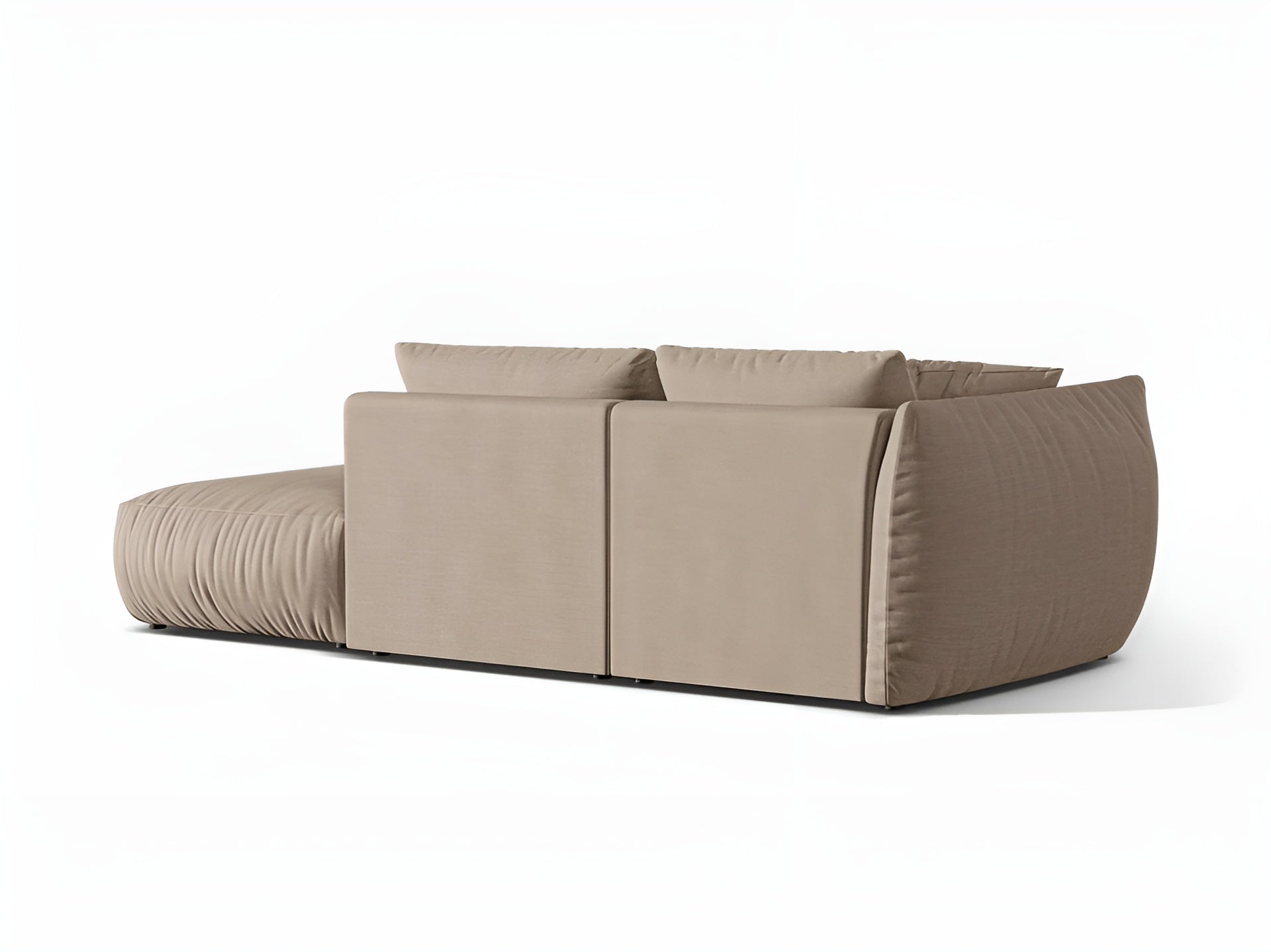 Sofa modułowa 3-osobowa prawostronna CHRIS piaskowy szenil