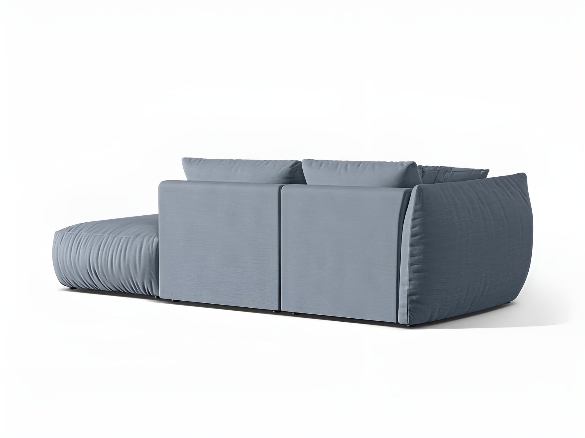 Sofa modułowa 3-osobowa prawostronna CHRIS jasnoniebieski szenil