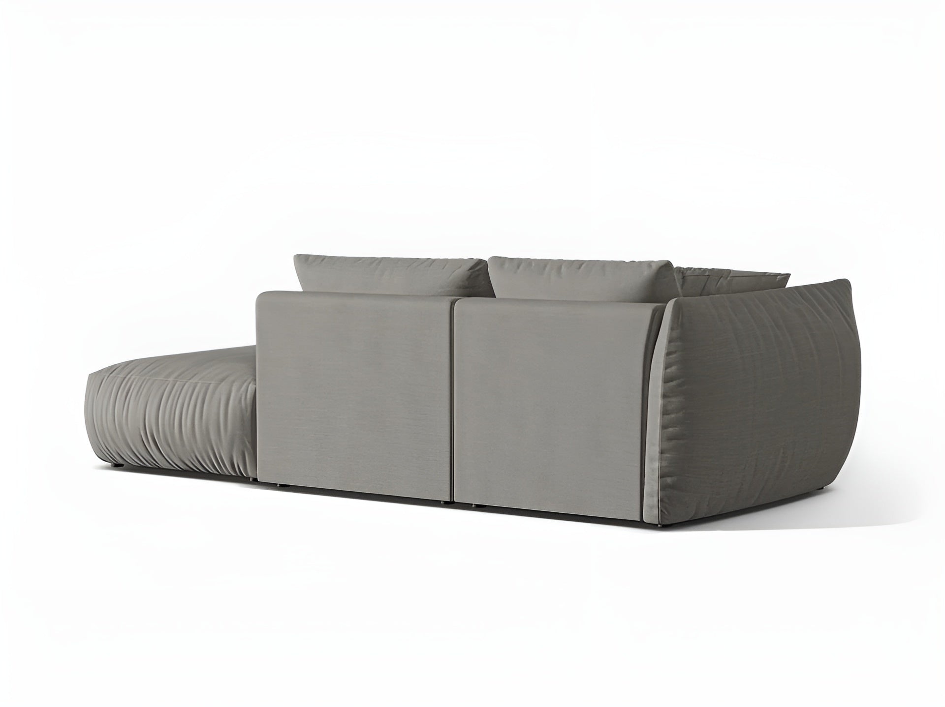 Sofa modułowa 3-osobowa prawostronna CHRIS szary szenil