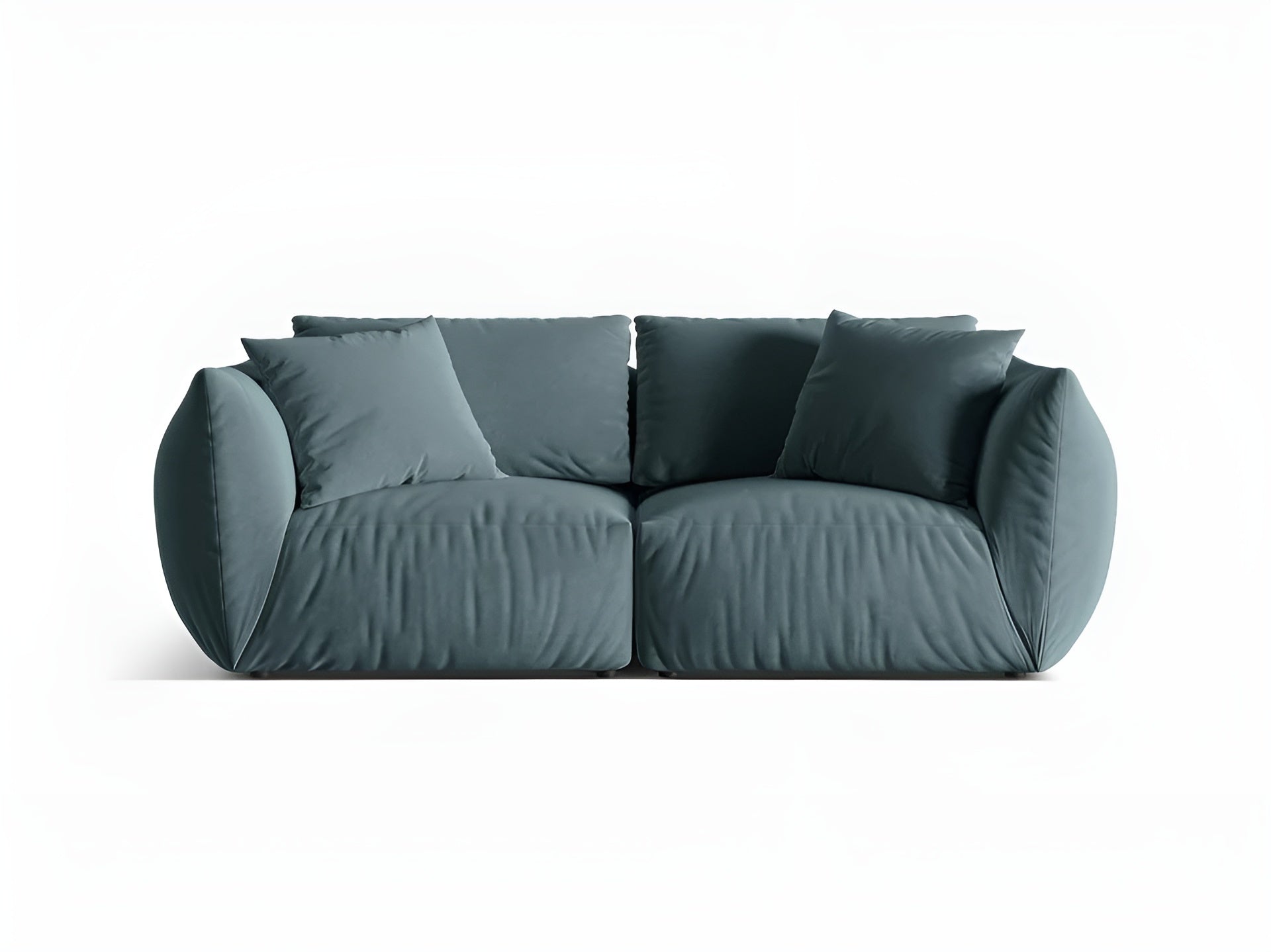 Sofa aksamitna 3-osobowa CHRIS jasnoniebieski