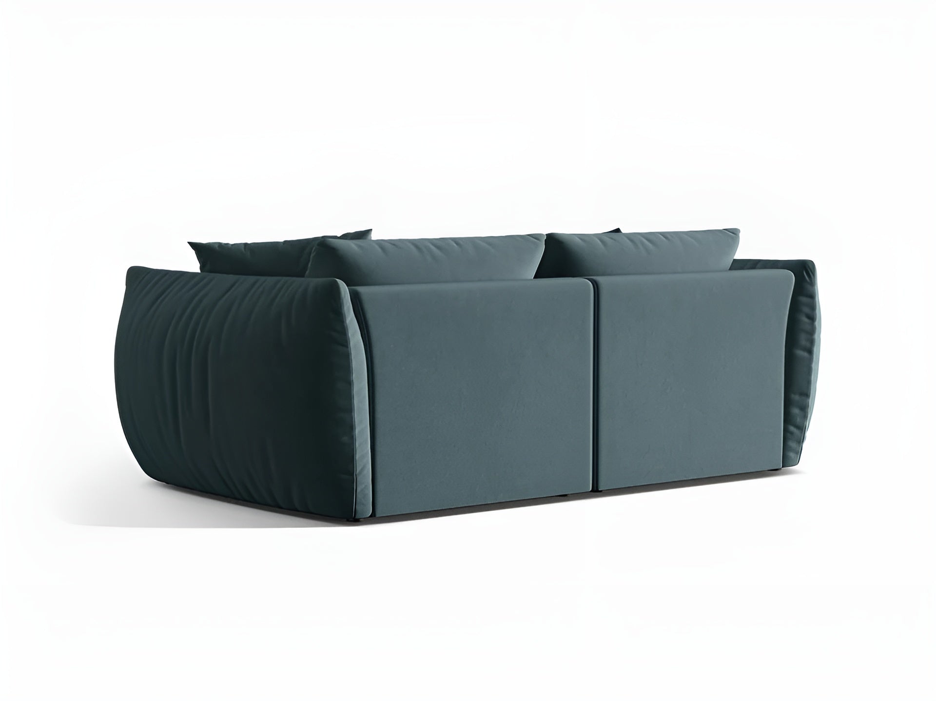 Sofa aksamitna 3-osobowa CHRIS jasnoniebieski