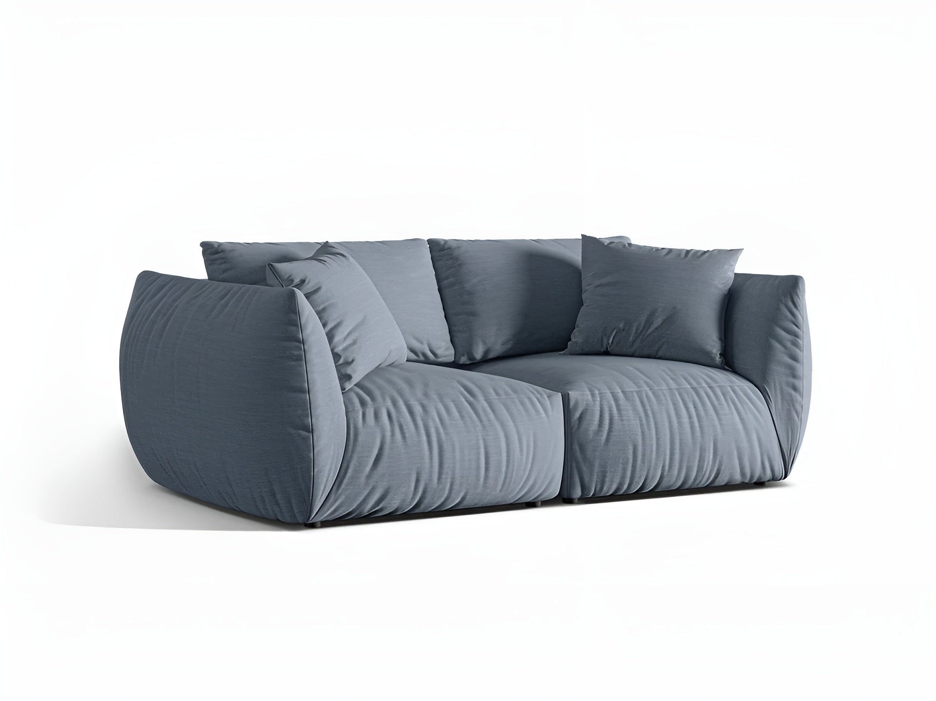 3-seater Sofa CHRIS light blue chenille