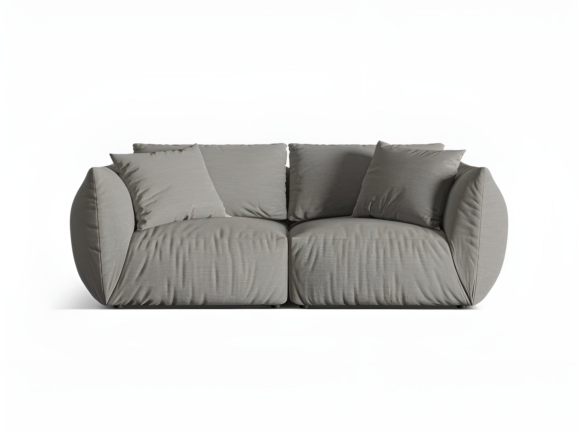 Sofa 3-osobowa CHRIS ciemnoszary szenil