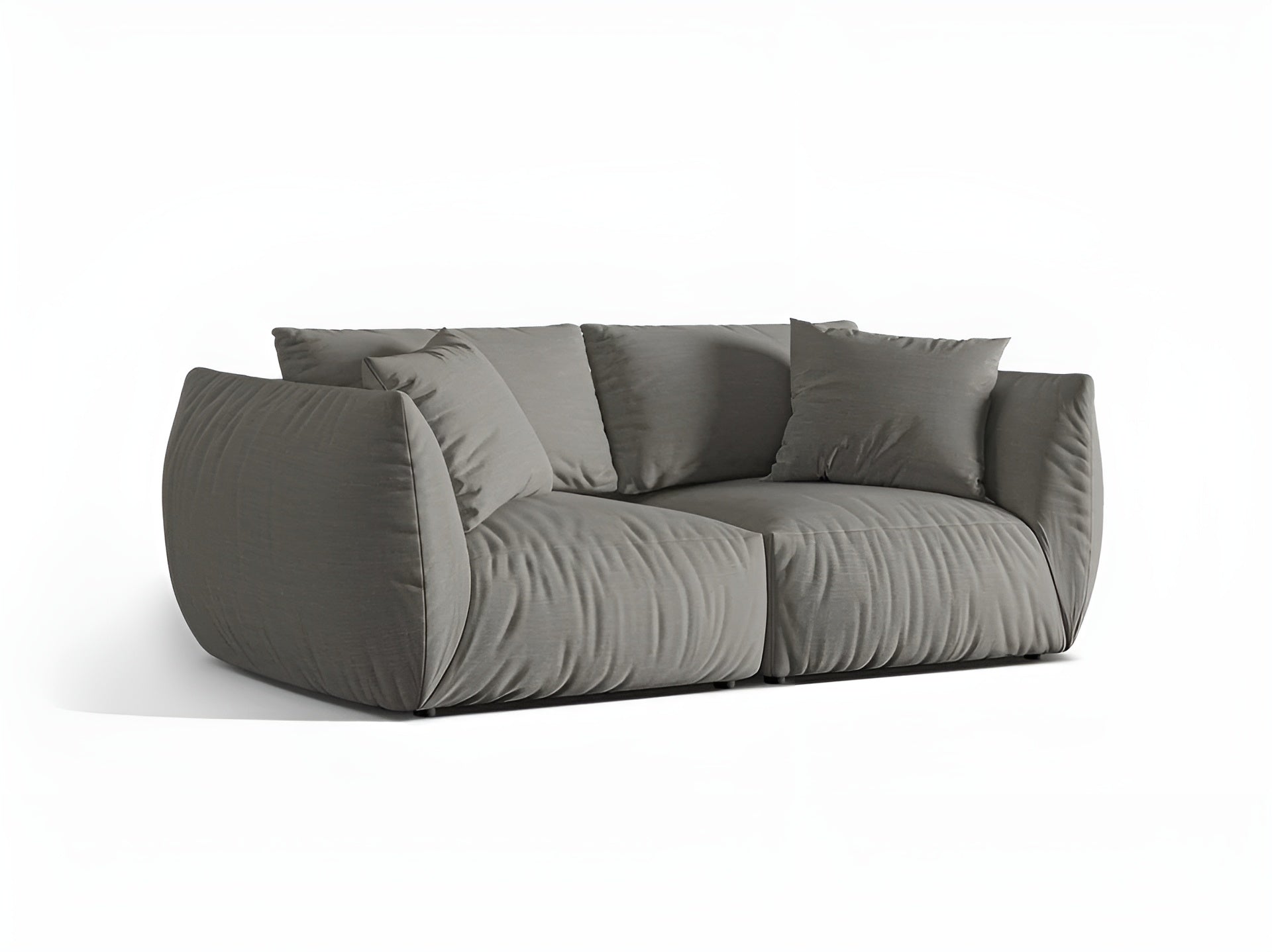 Sofa 3-osobowa CHRIS ciemnoszary szenil