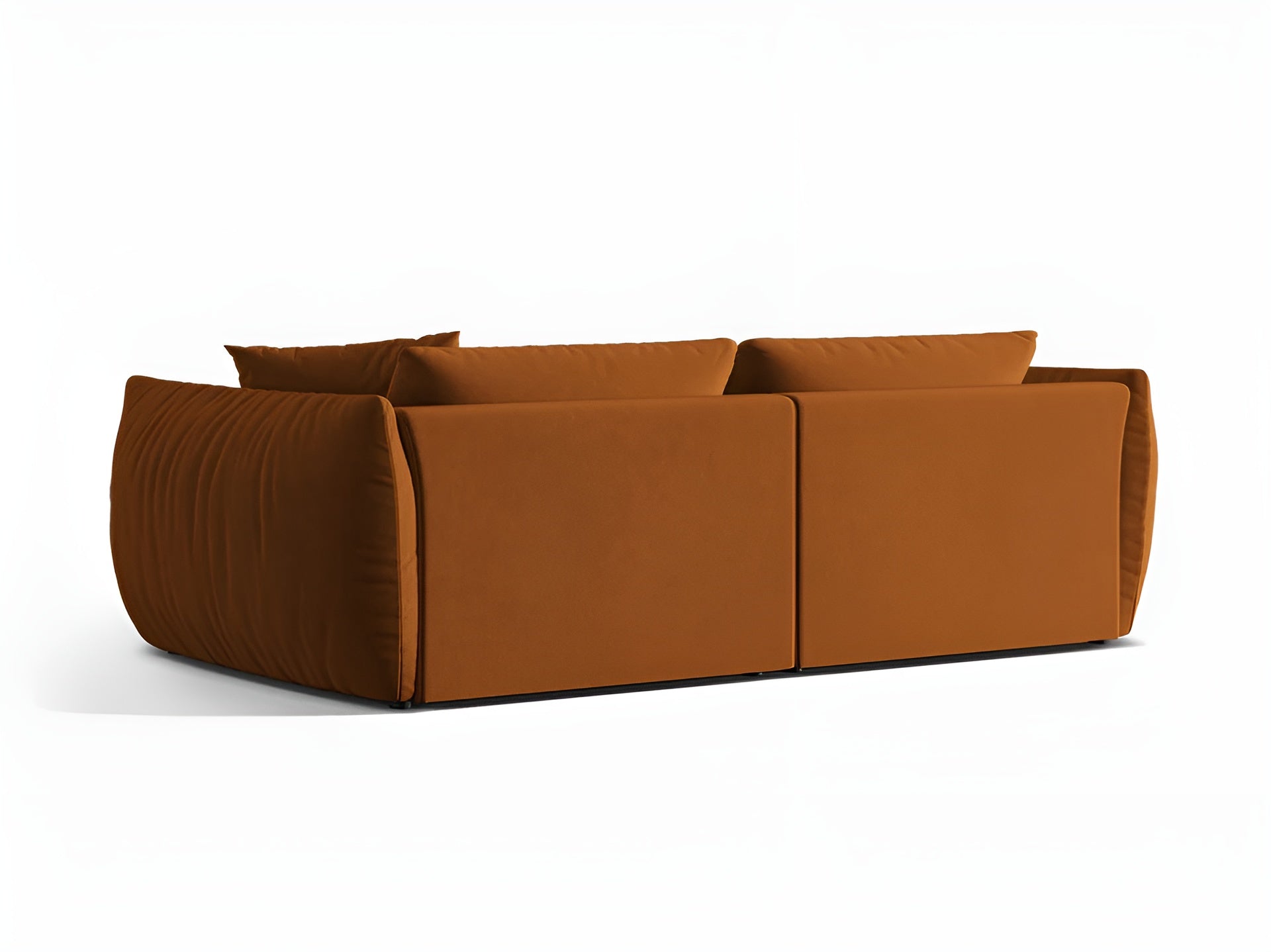 Sofa aksamitna 4-osobowa CHRIS terracotta