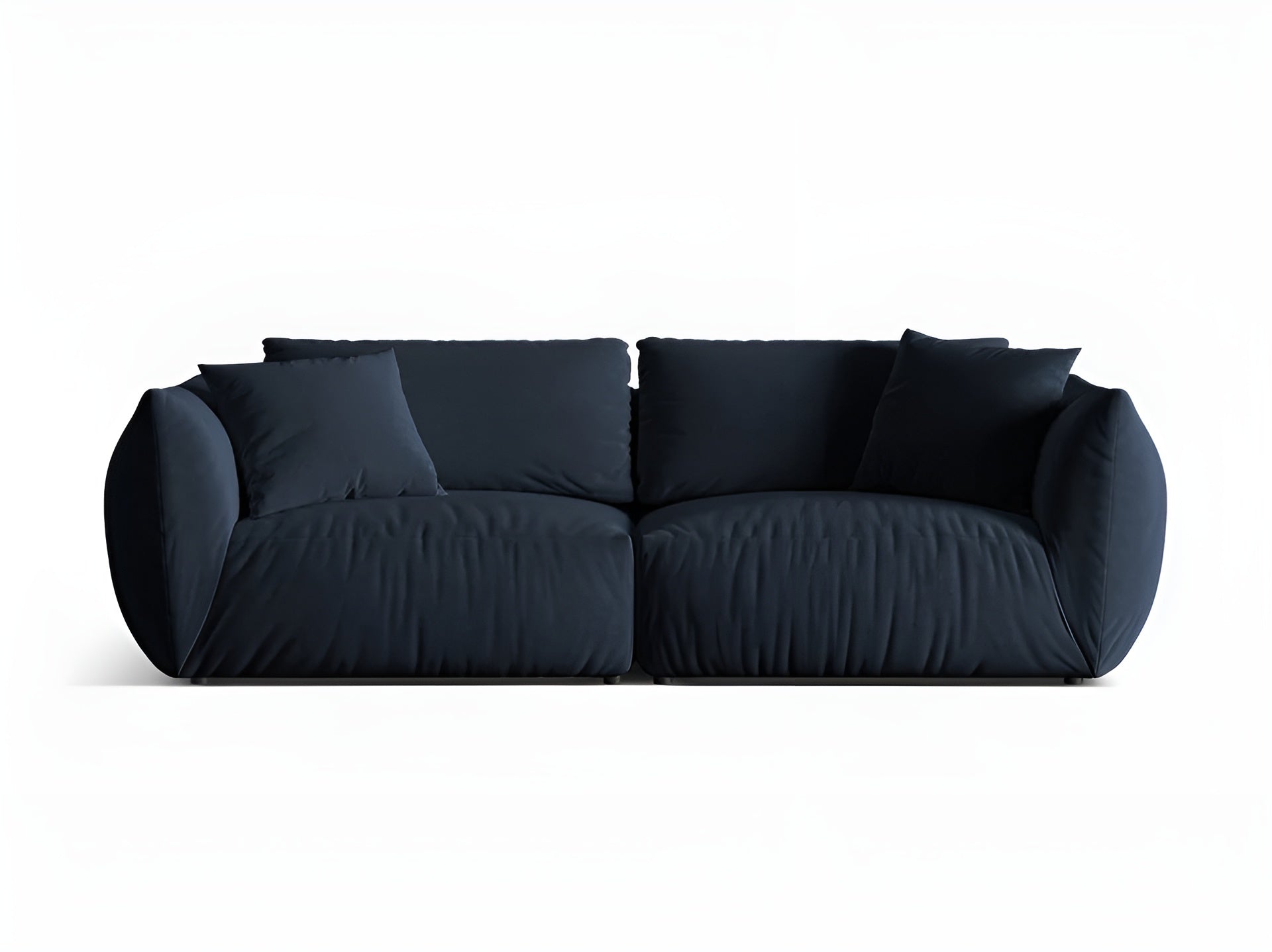 Sofa aksamitna 4-osobowa CHRIS granat królewski