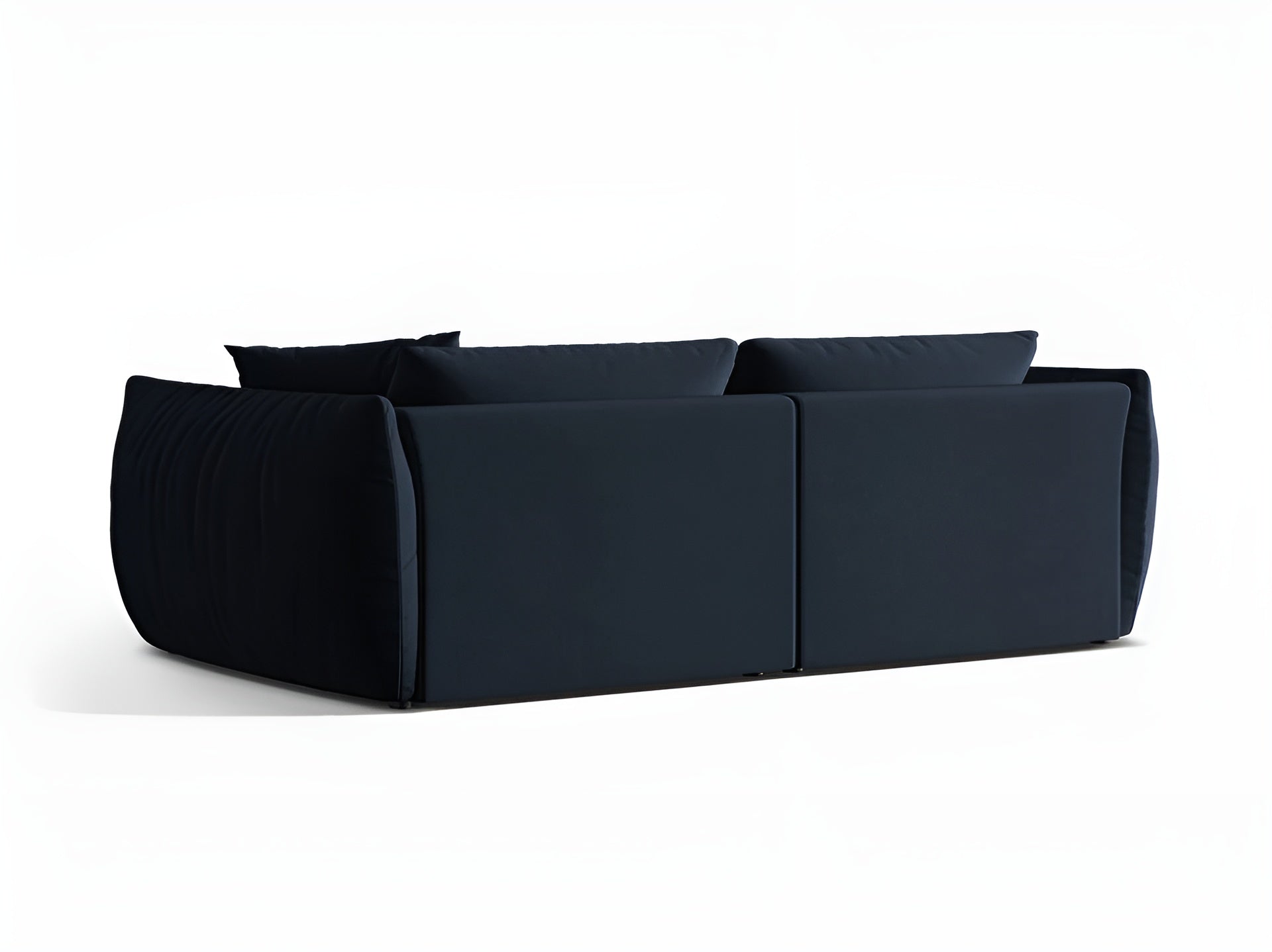 Sofa aksamitna 4-osobowa CHRIS granat królewski