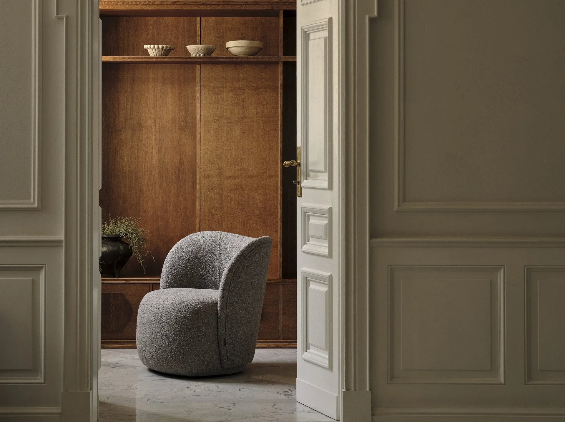 Saamit Boucle Chair Grey