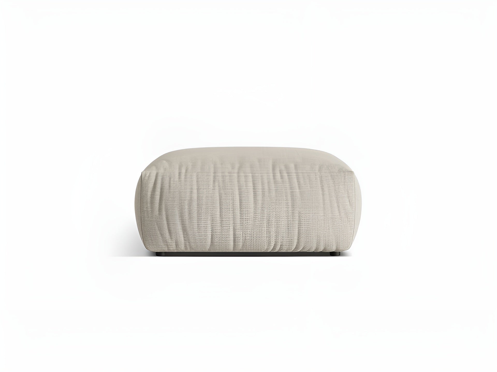 Puf CHRIS cremfarbener Chenille