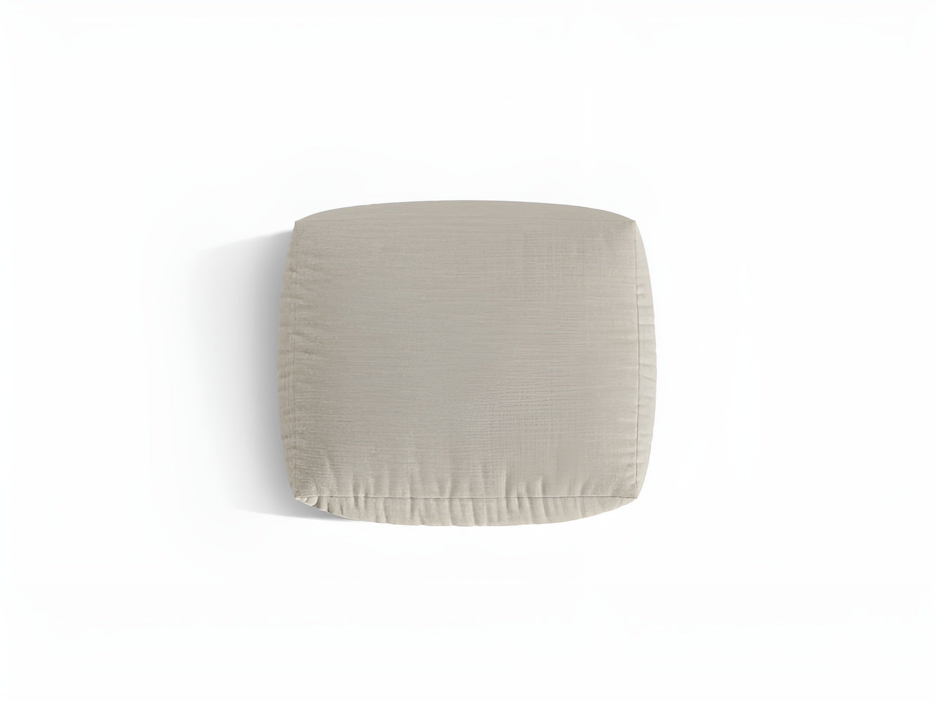 Puf CHRIS cremfarbener Chenille