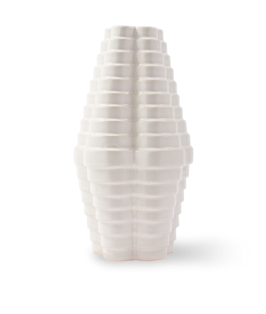 MILLE-FEUILLE Vase weiß