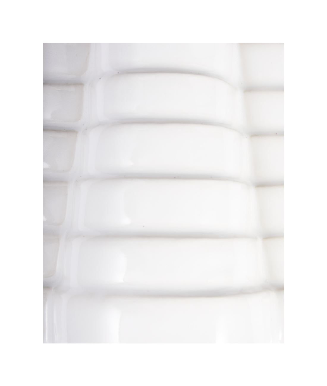 MILLE-FEUILLE Vase weiß