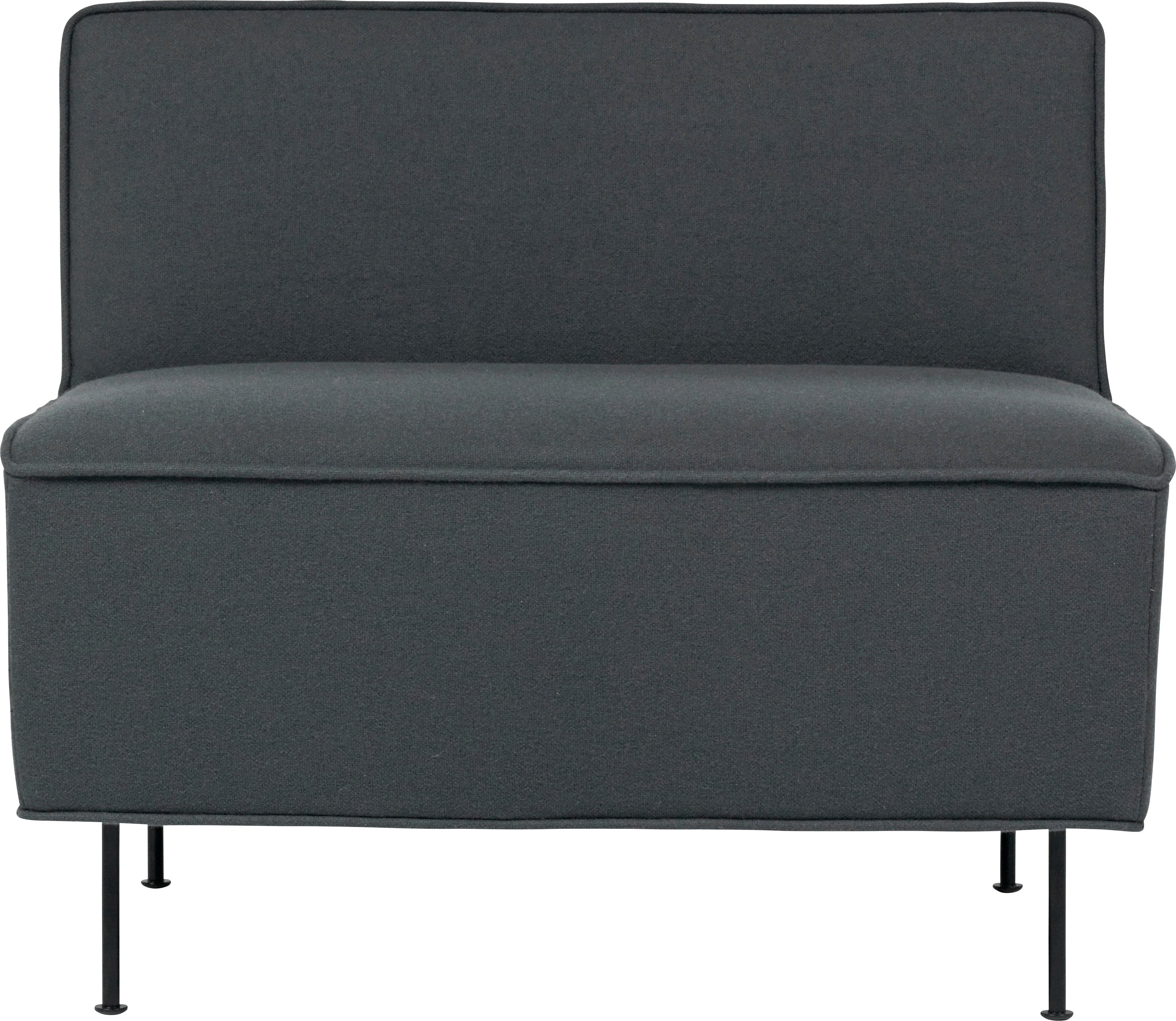 MODERN LINE upholstered armchair with a black base
