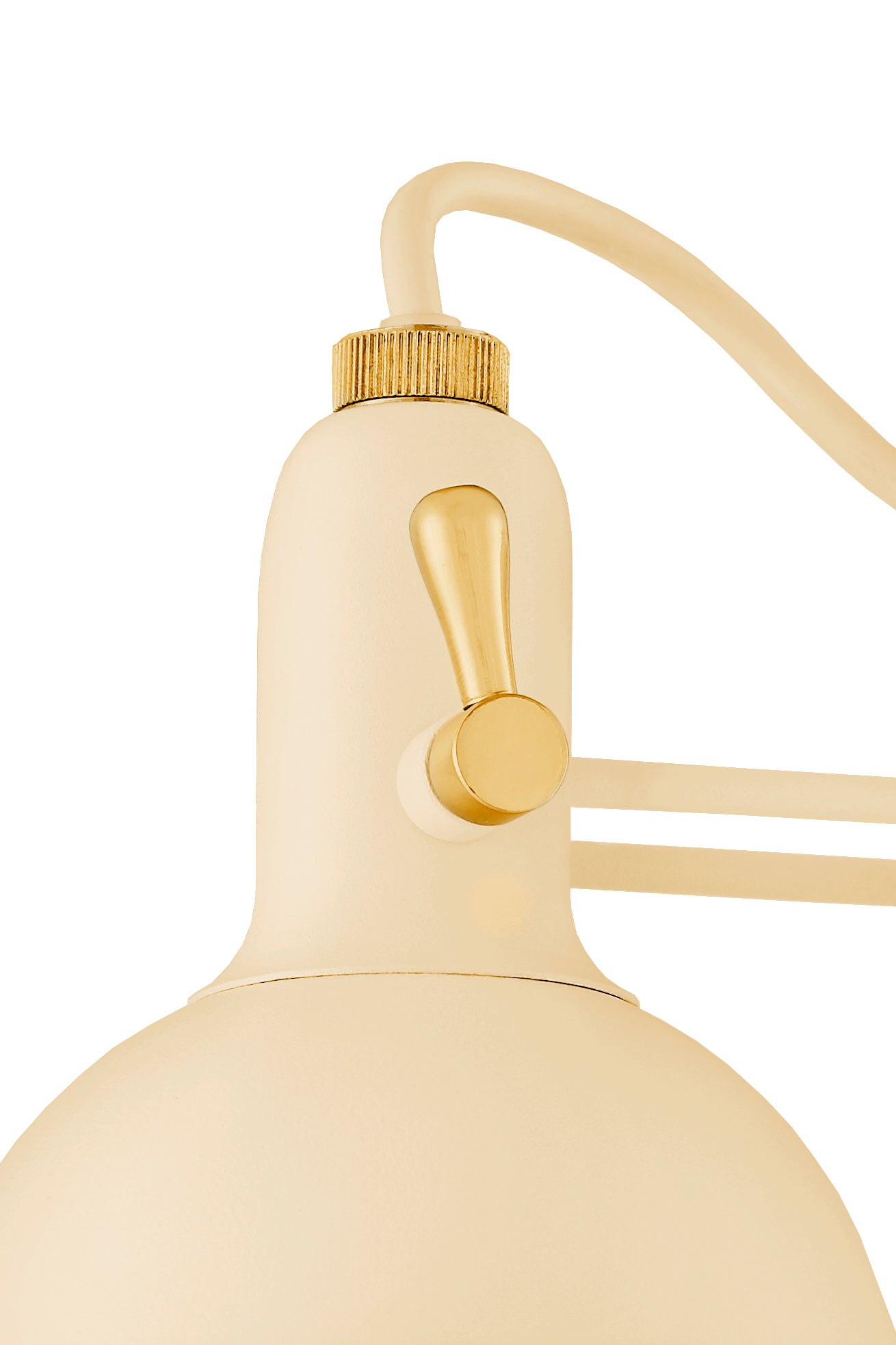 Verstellbare Wandleuchte NAUTILIUS creme