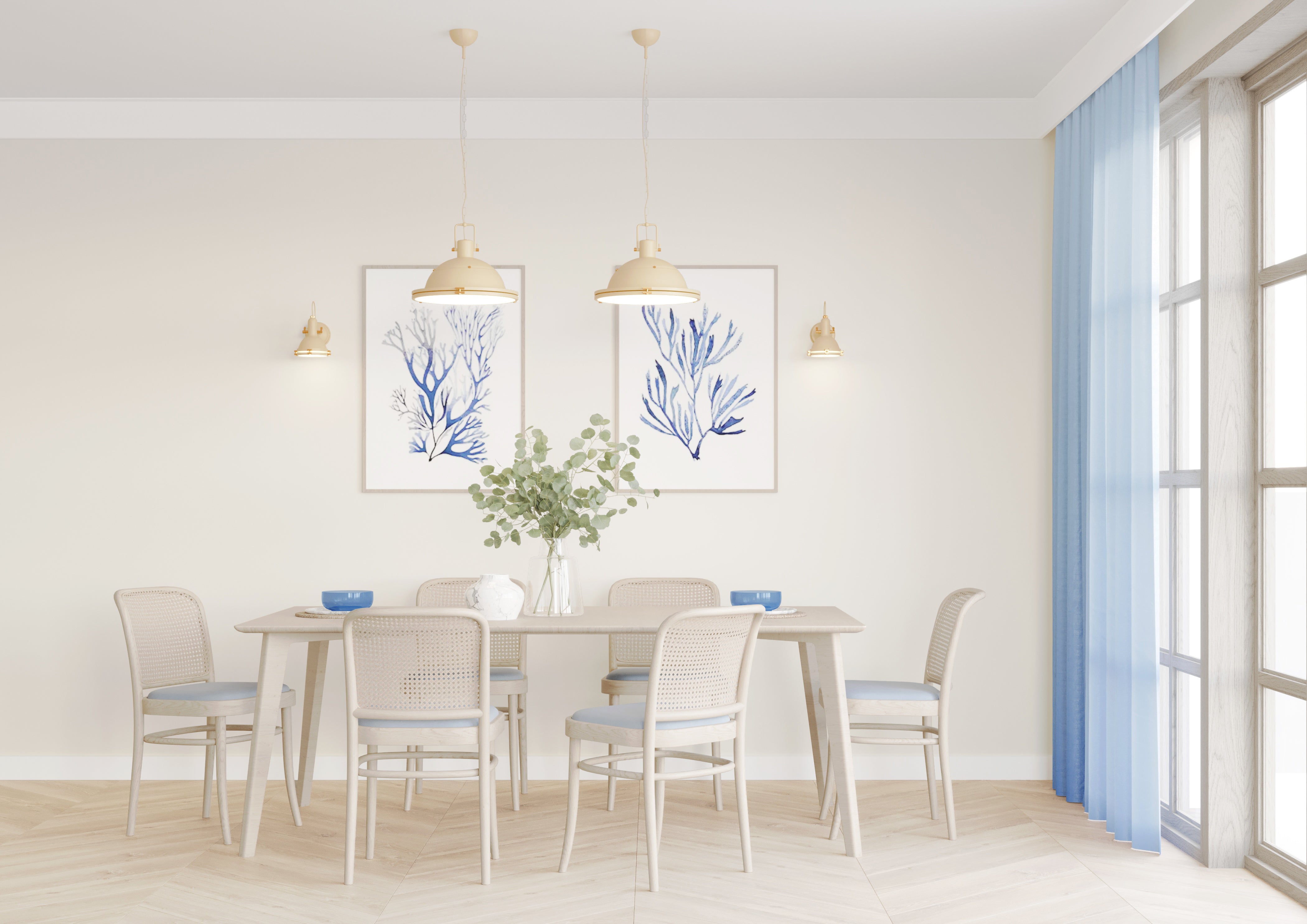 Verstellbare Wandleuchte NAUTILIUS creme