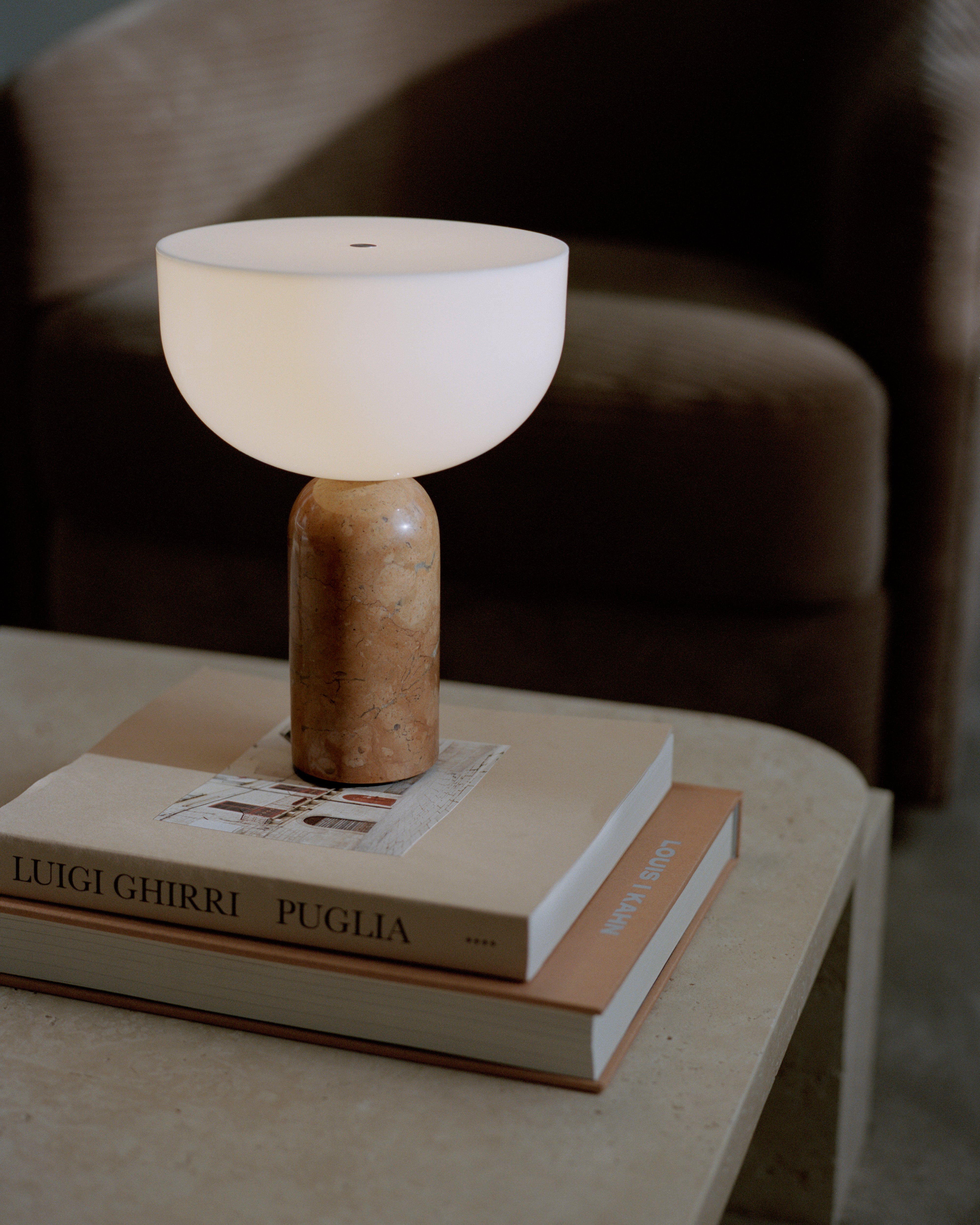 Lampa przenośna KIZU ceglany marmur