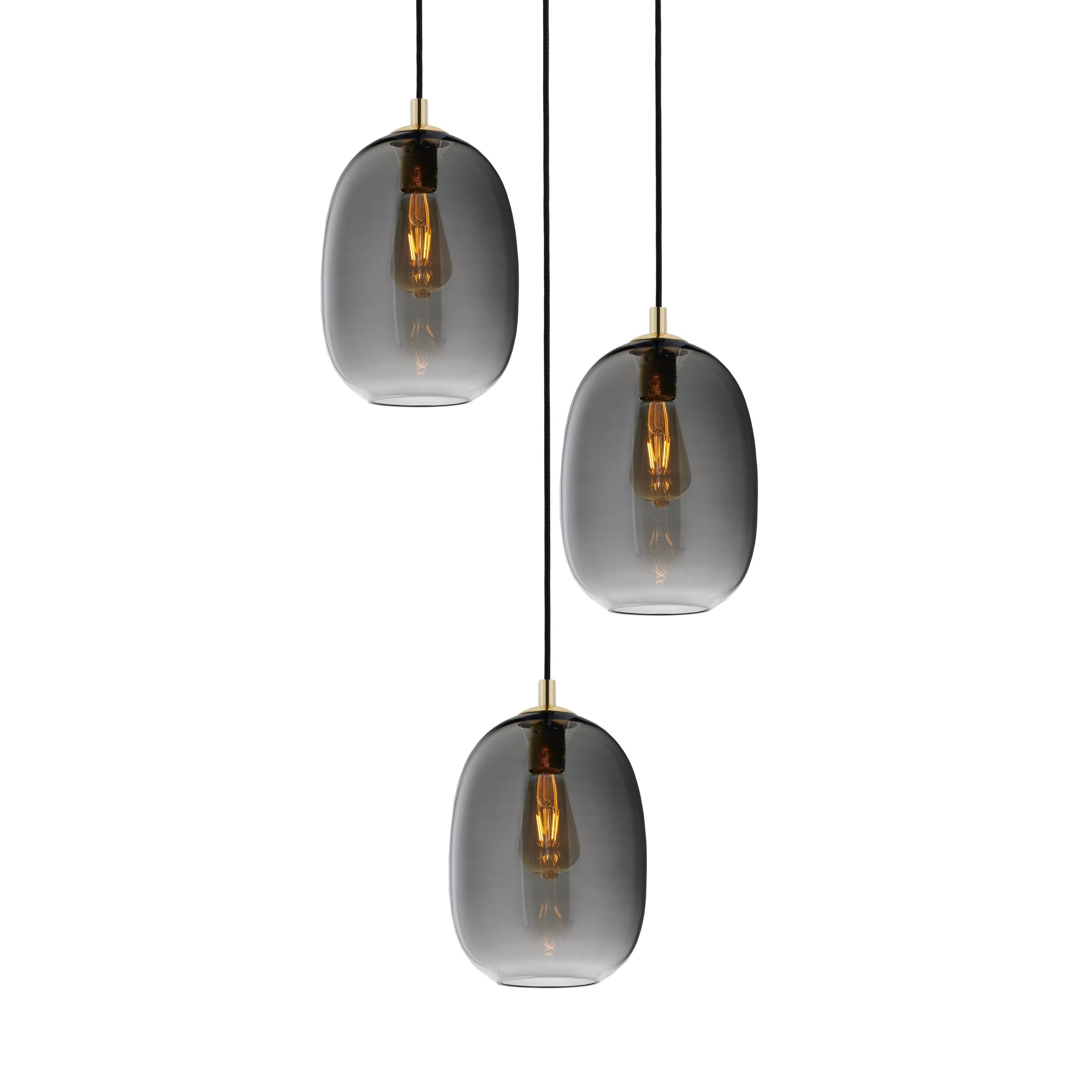 Lampa wisząca ONYX 3 grafitowy