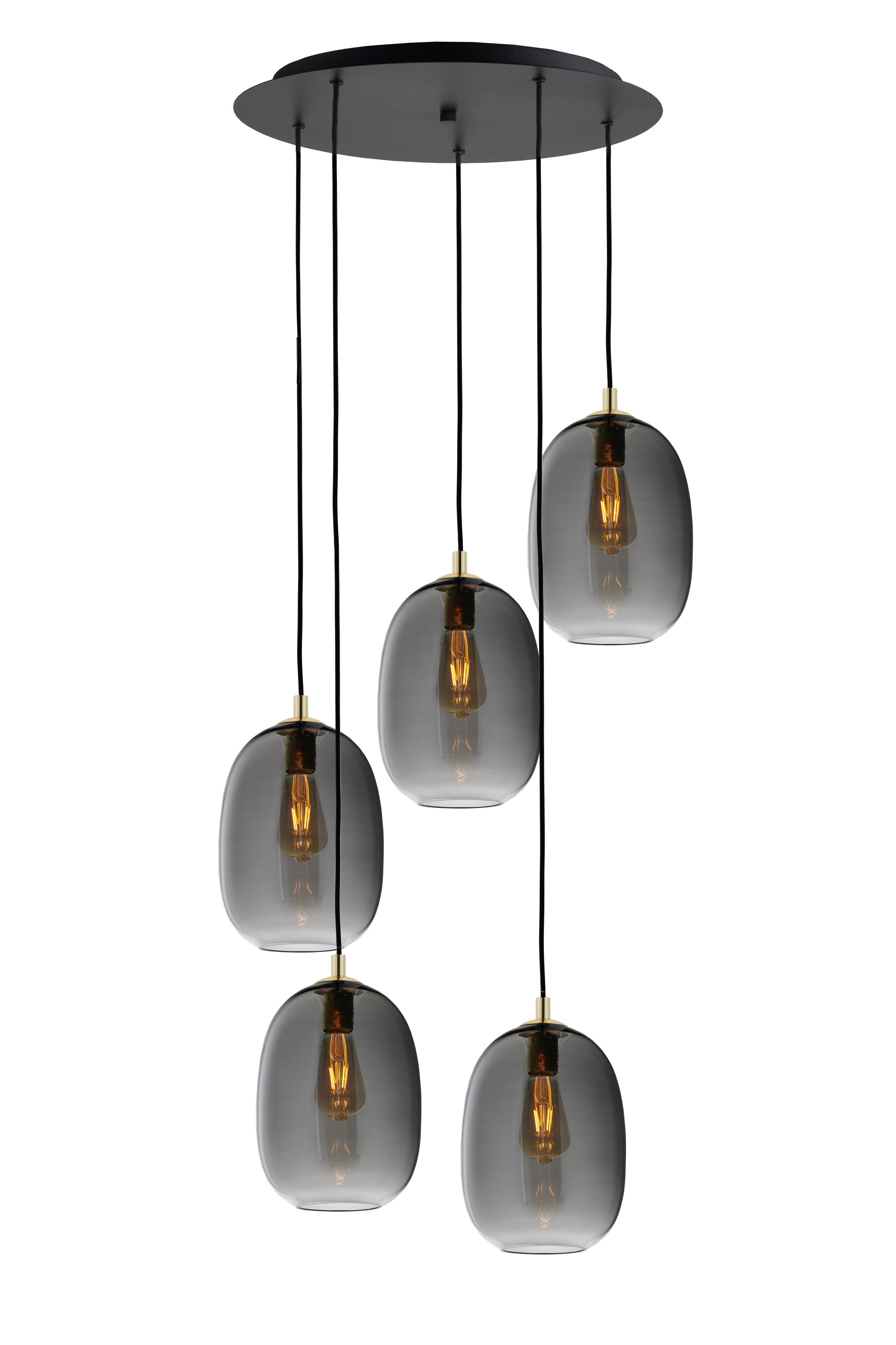 Lampa wisząca ONYX 5 grafitowy