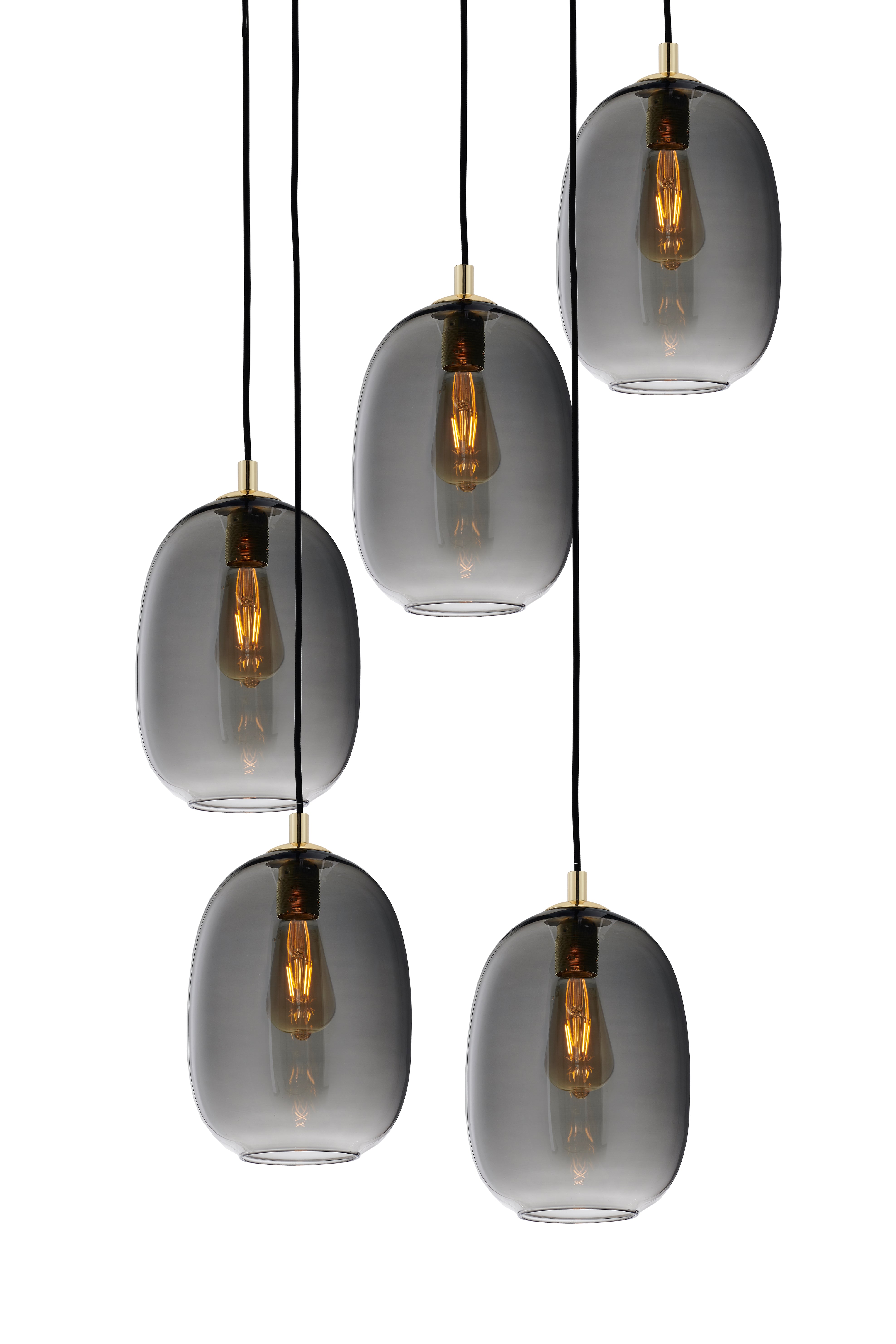 Lampa wisząca ONYX 5 grafitowy