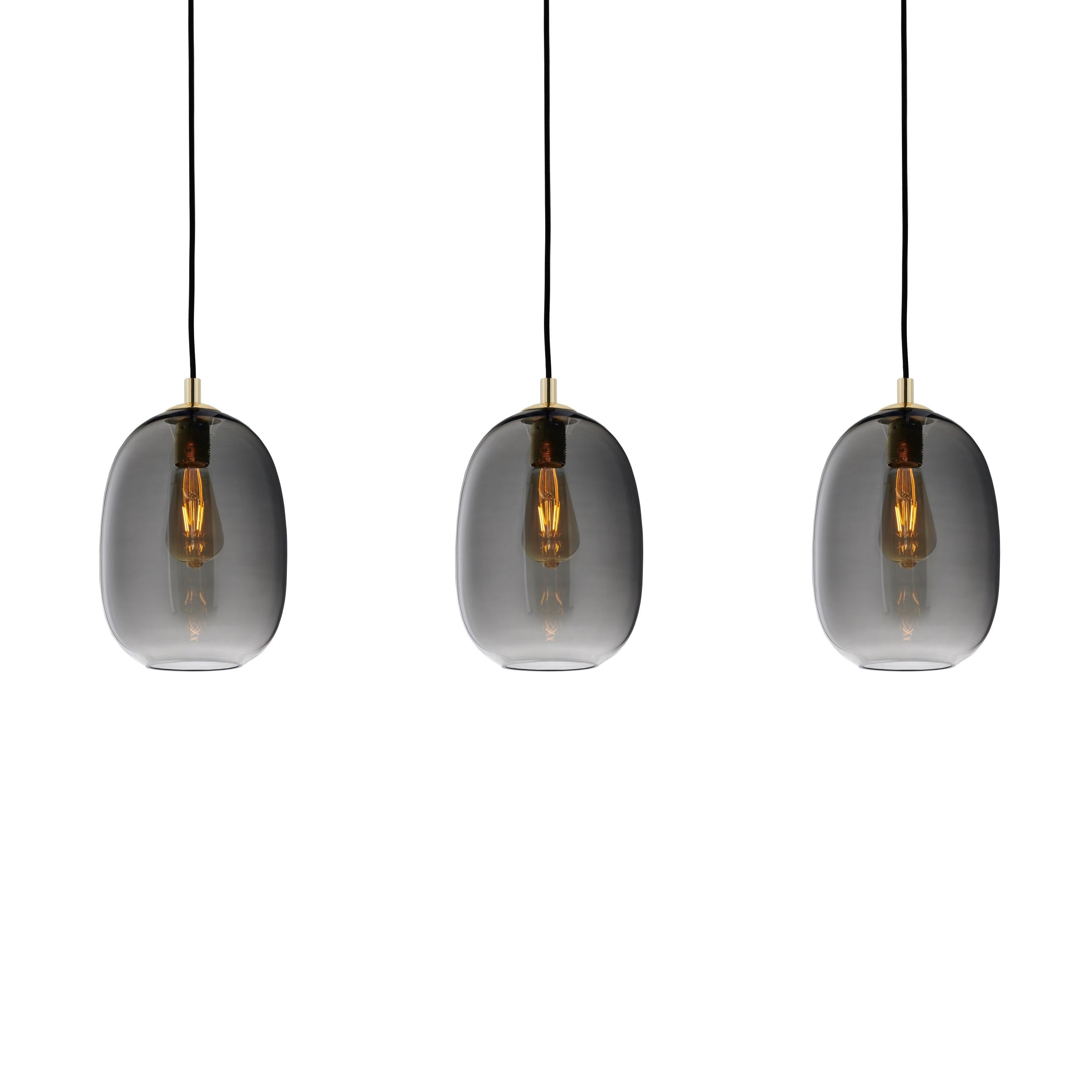 Pendelleuchte auf Schiene ONYX 3 graphit
