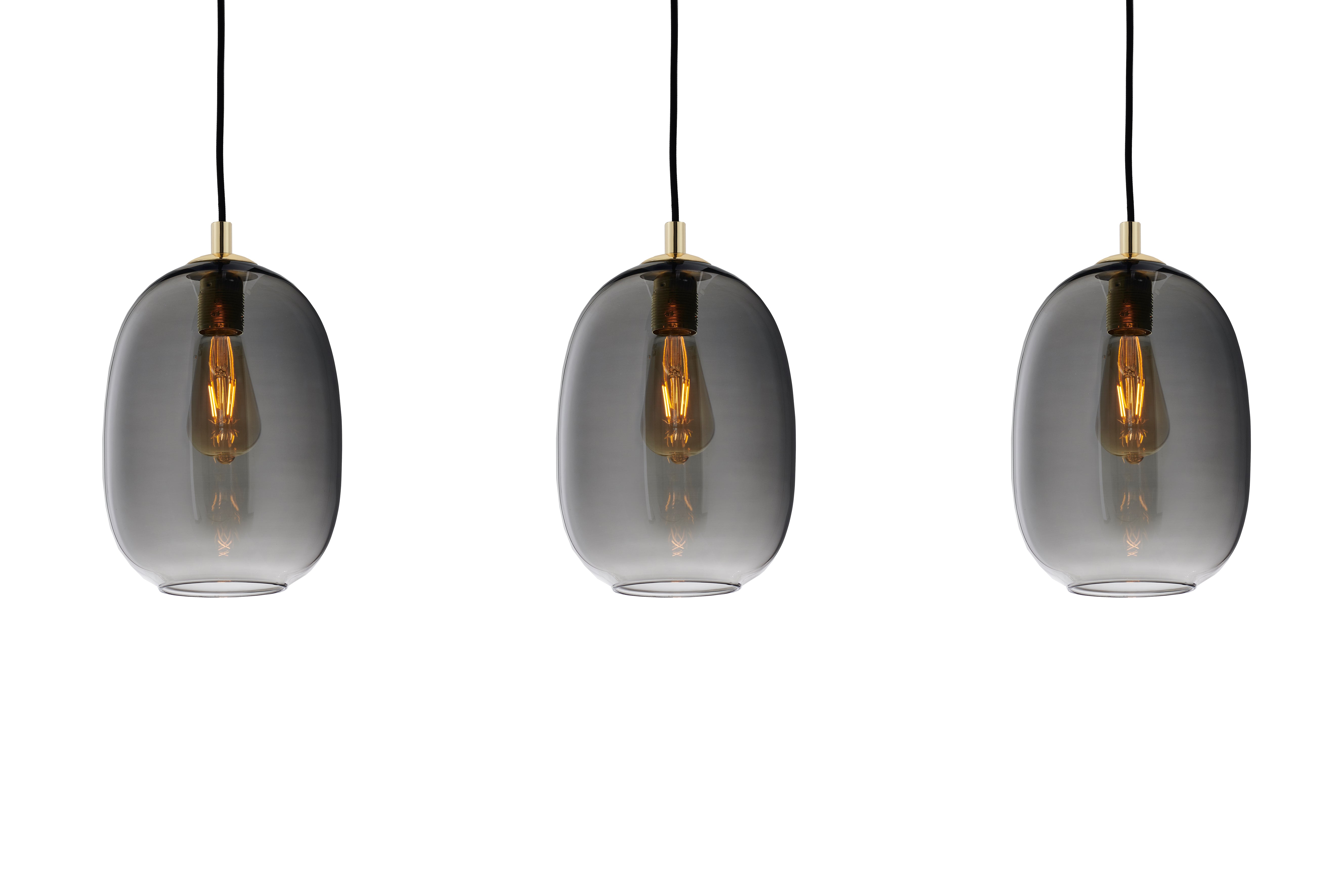 Pendelleuchte auf Schiene ONYX 3 graphit