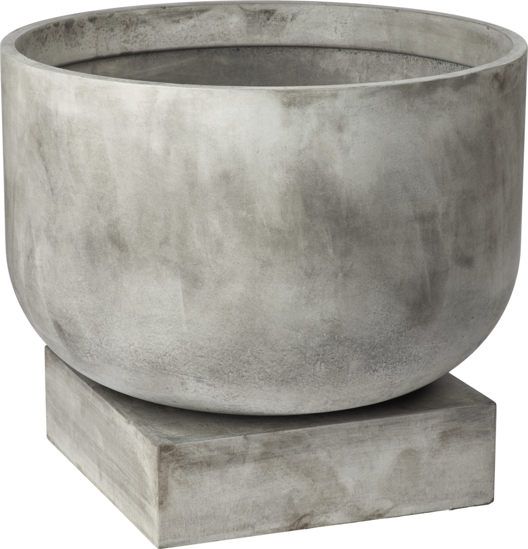 Donica PODIUM szaro-biały beton