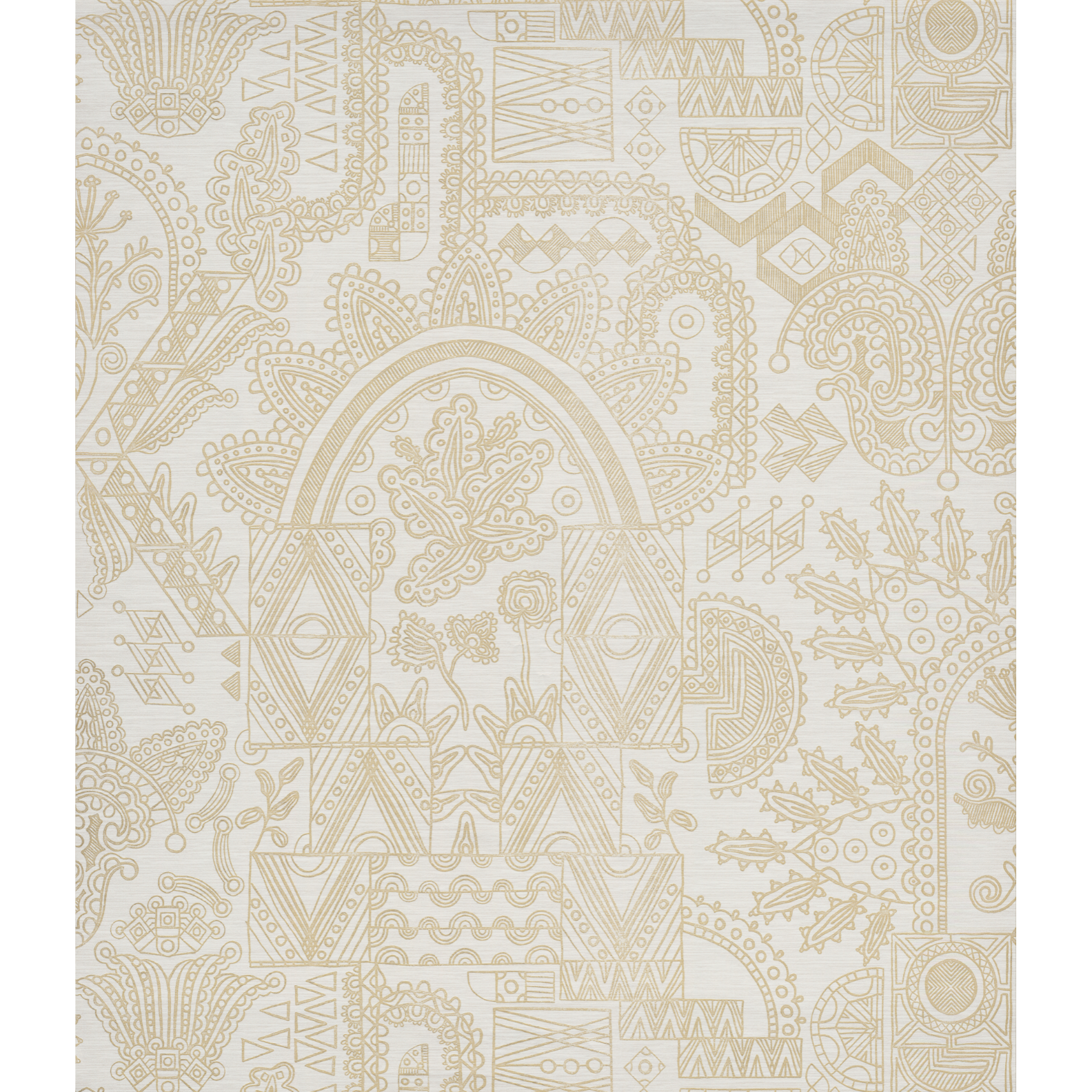 JOIE non-woven wallpaper white with gold
