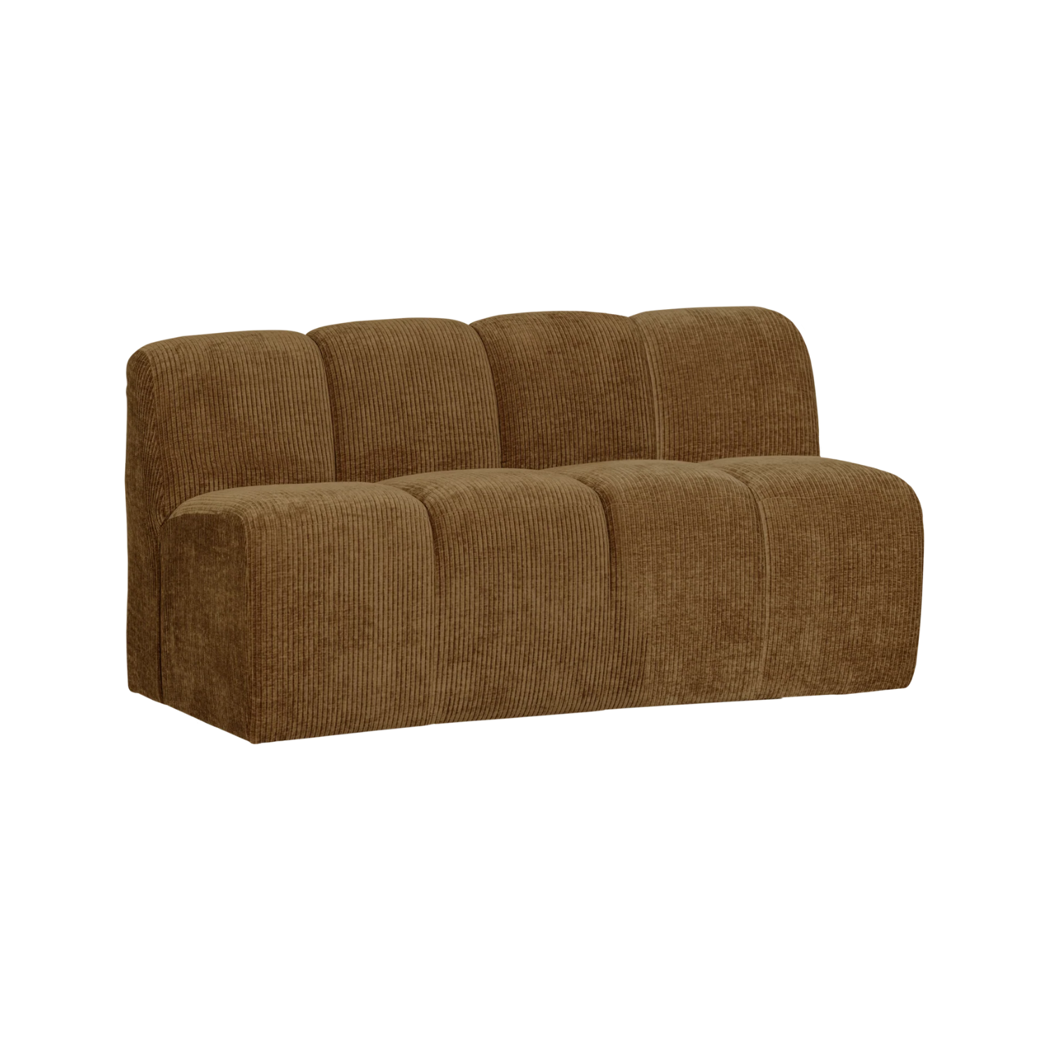 Sofa modułowa MOJO - element 3-osobowy ciemny miodowy sztruks