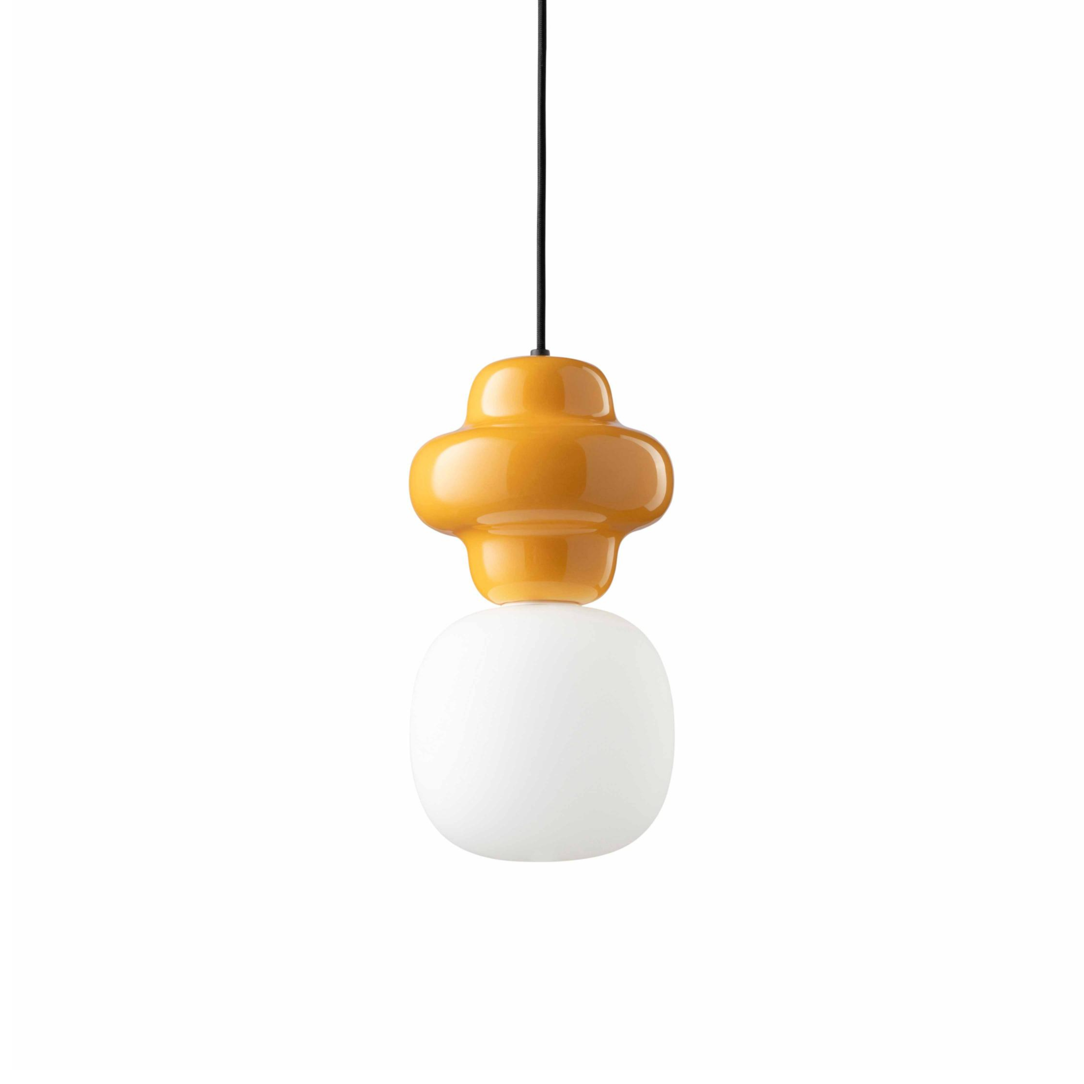 COPACABANA yellow ceramic pendant lamp