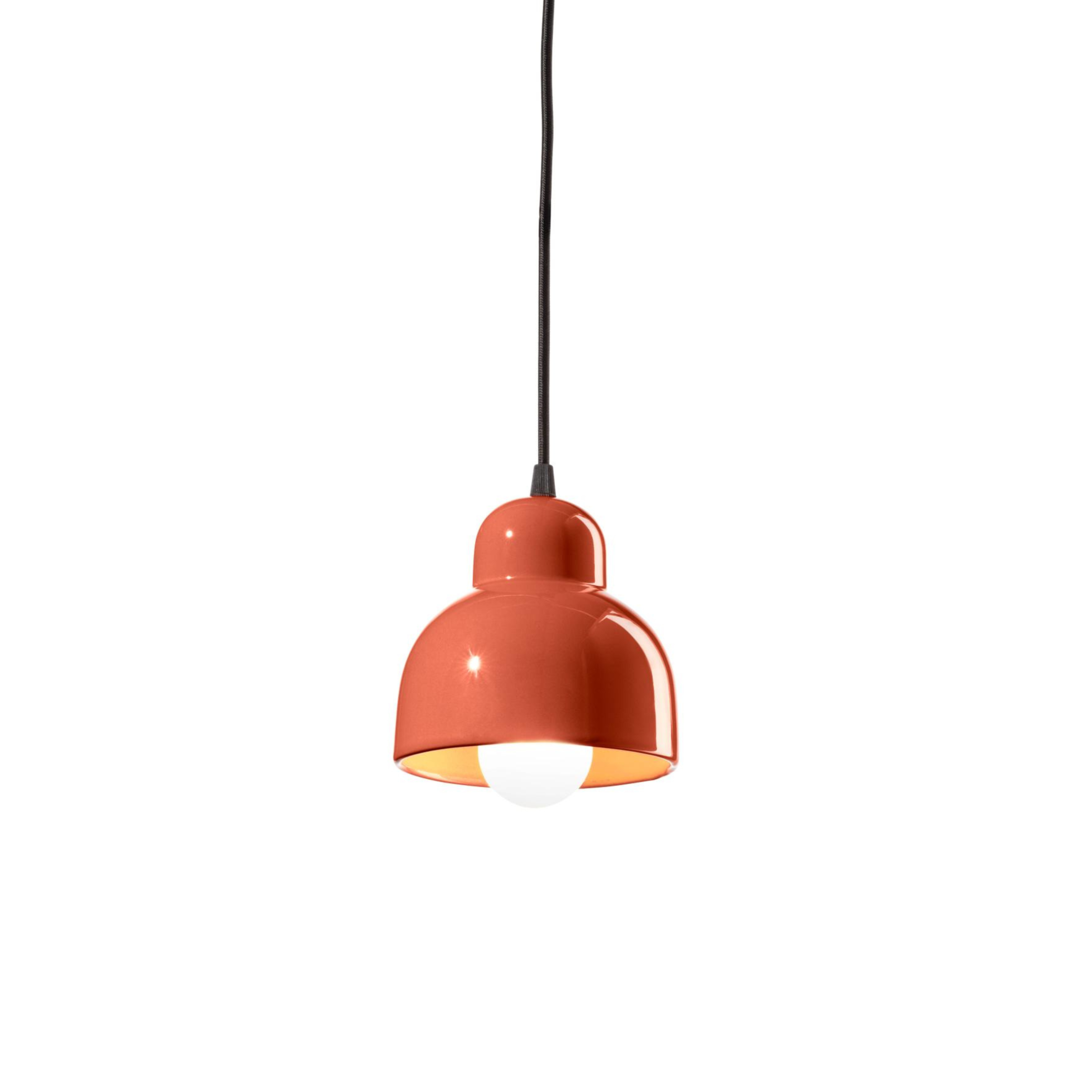 BERIMBAU orange ceramic pendant lamp