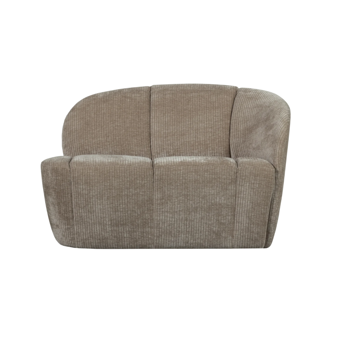 Right-facing 2-seater sofa MOJO dark sandy corduroy