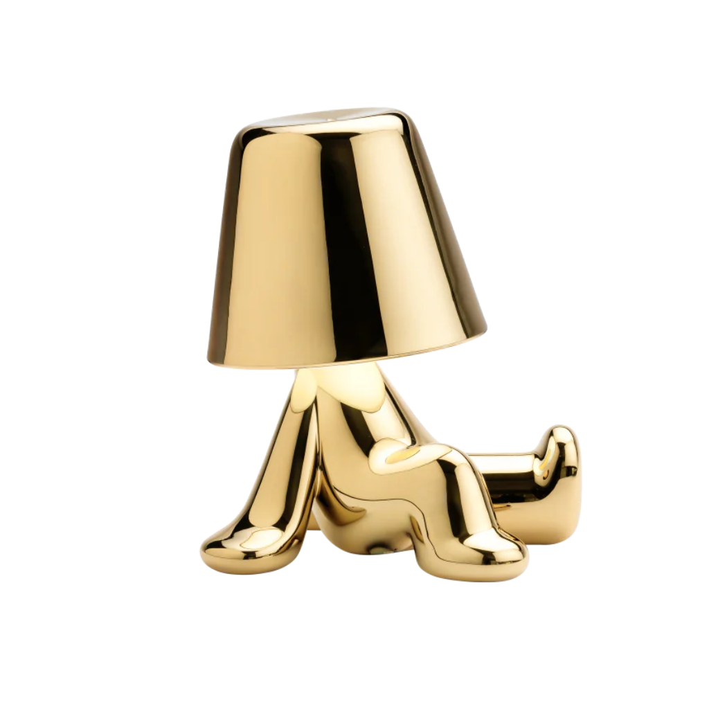 Lampka GOLDEN BROTHERS - BOB złoty
