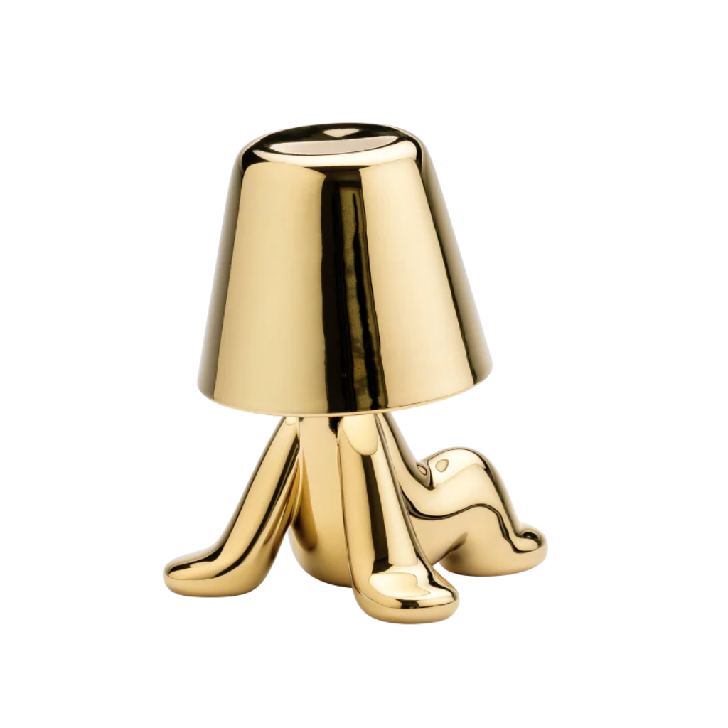 Lampka GOLDEN BROTHERS - BOB złoty