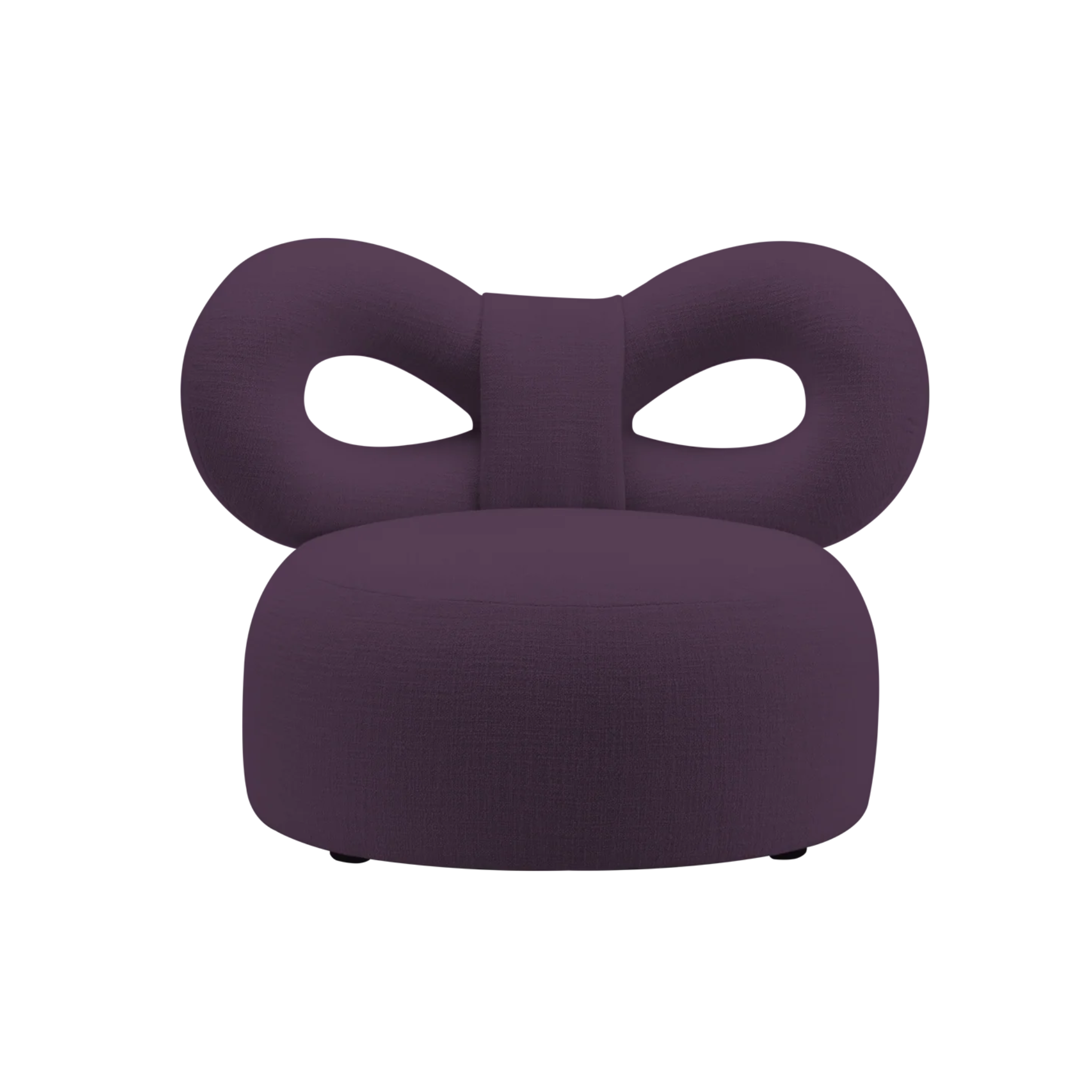 Fotel RIBBON jagodowy