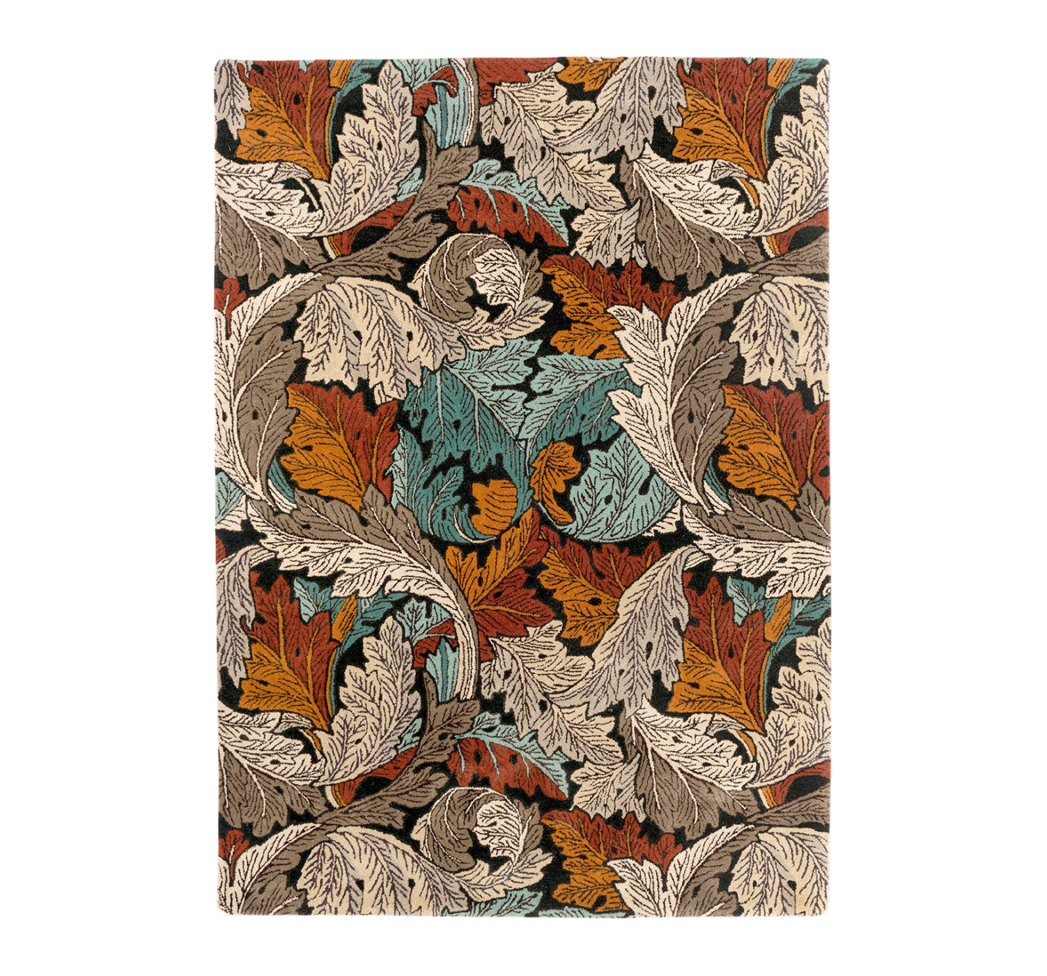 ACANTHUS FOREST Teppich beige-braun
