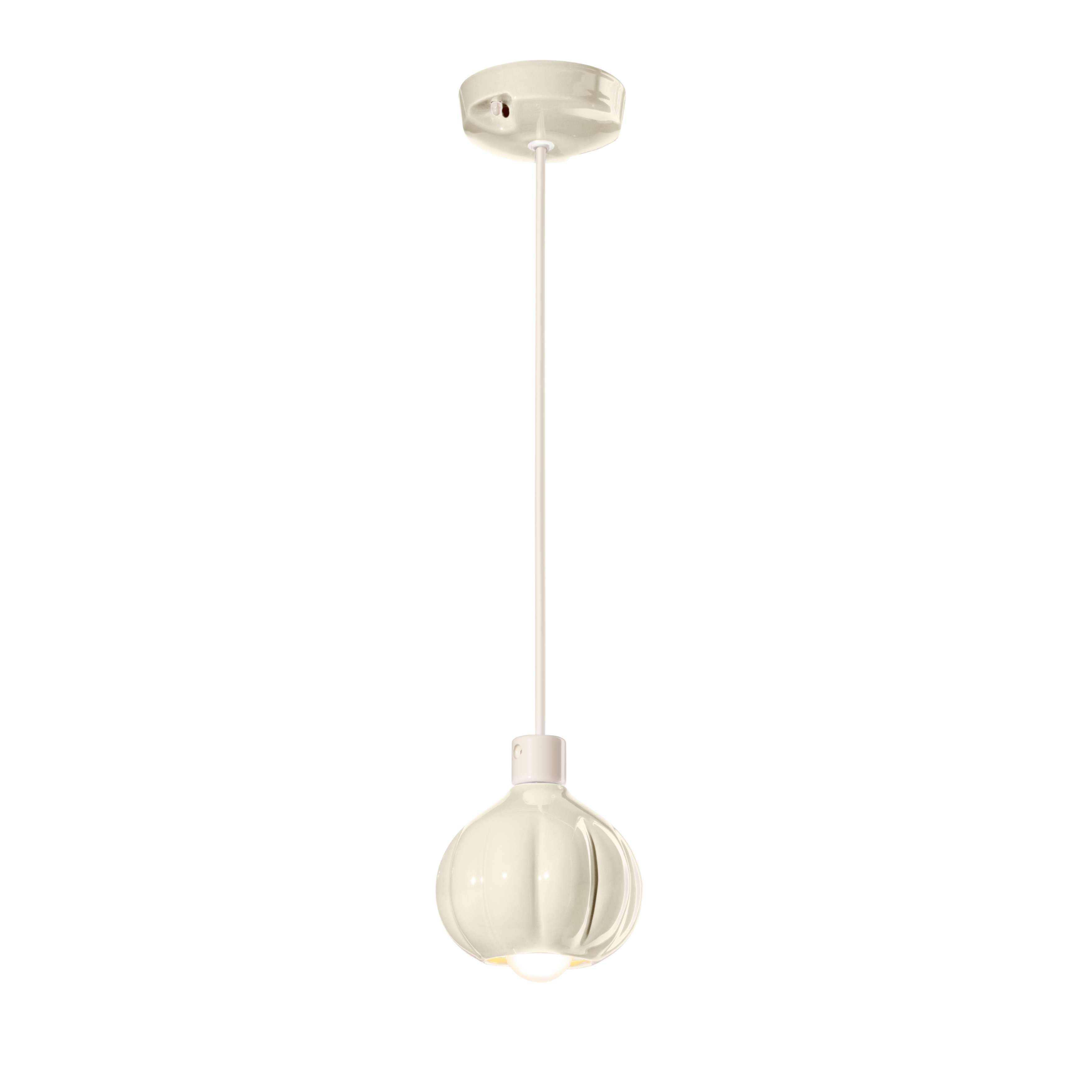 Lampa wisząca ceramiczna AFOXÉ kremowy