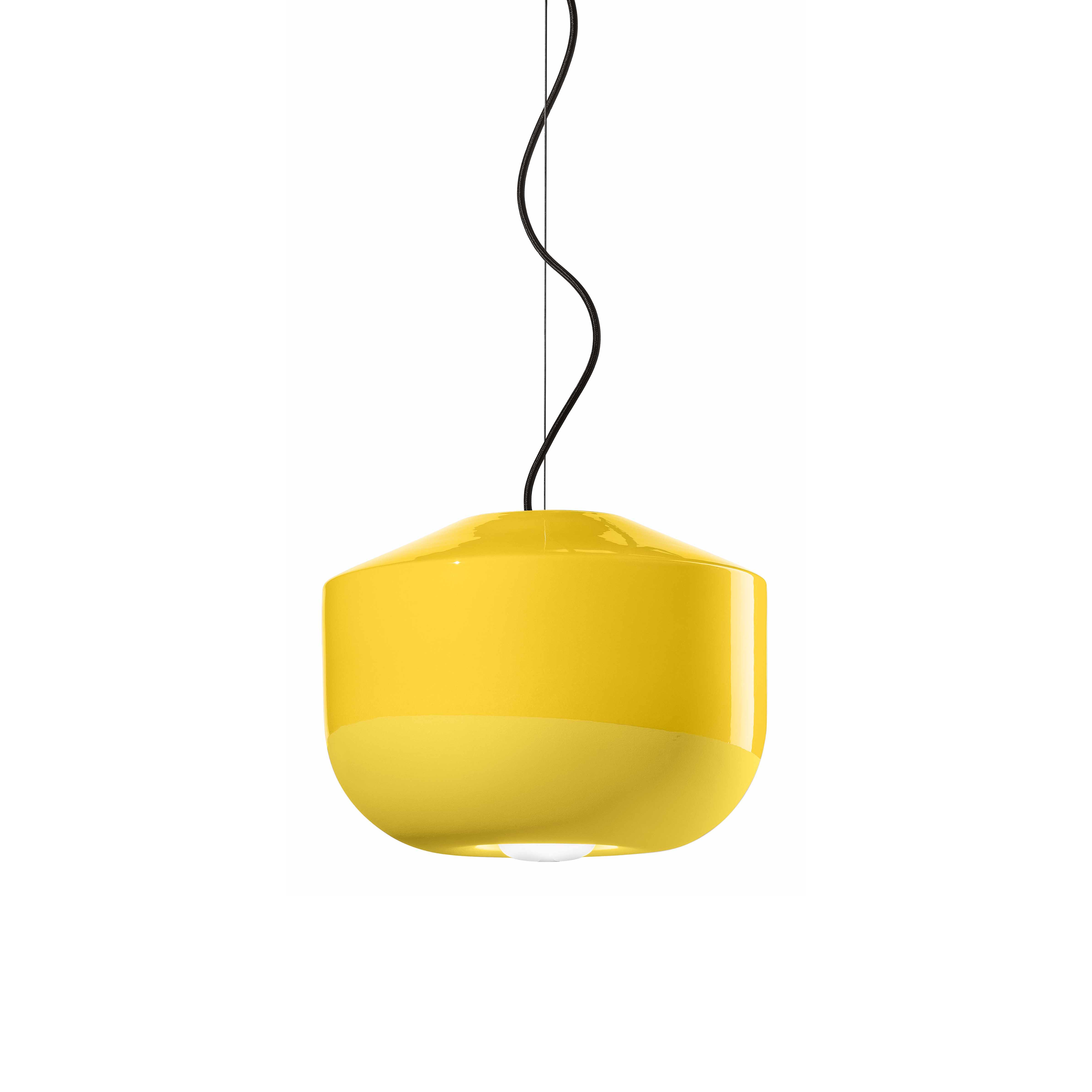 Lampa wisząca ceramiczna BELLOTA żółty