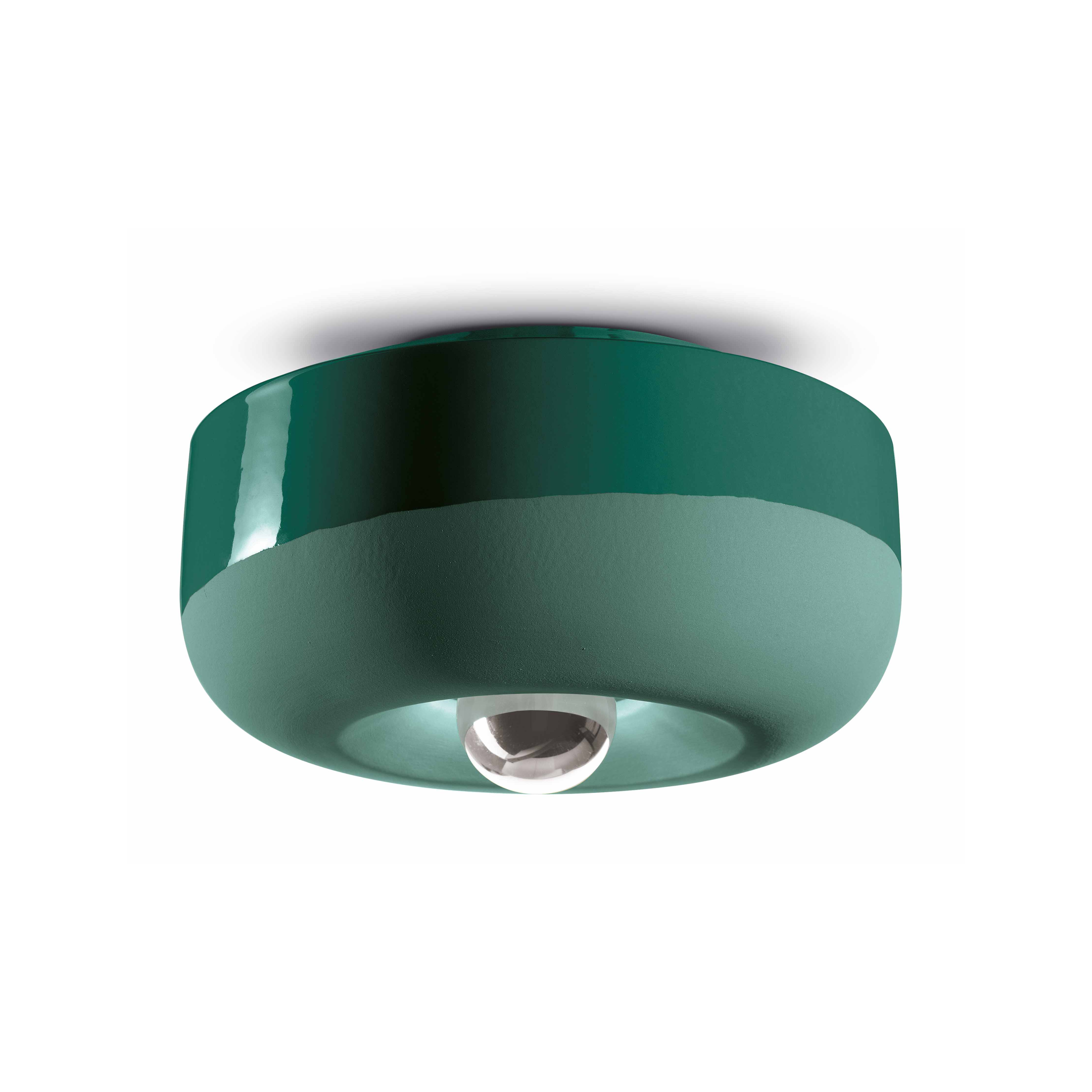 BELLOTA ceramic wall lamp bottle green