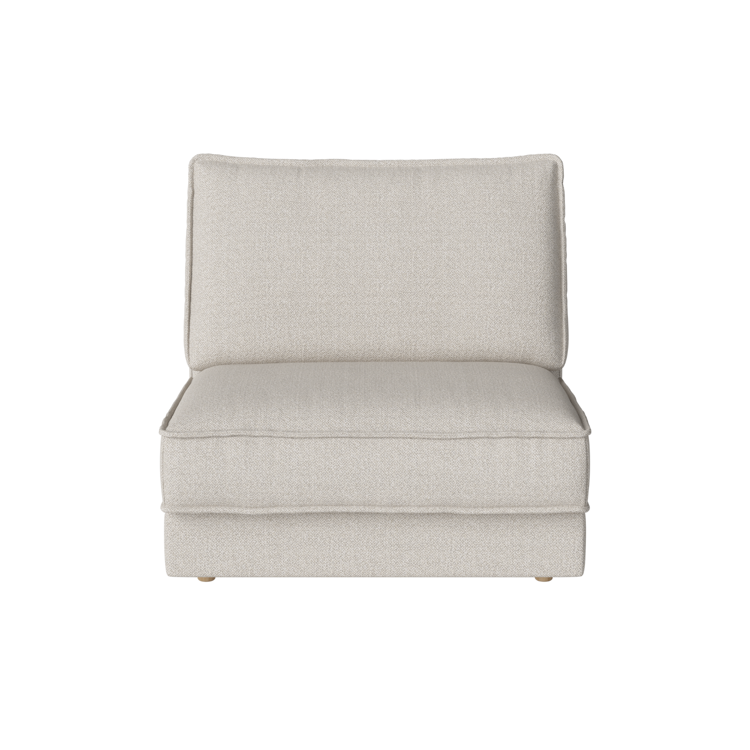Sofa modułowa NOORA - moduł środkowy z bieloną podstawą
