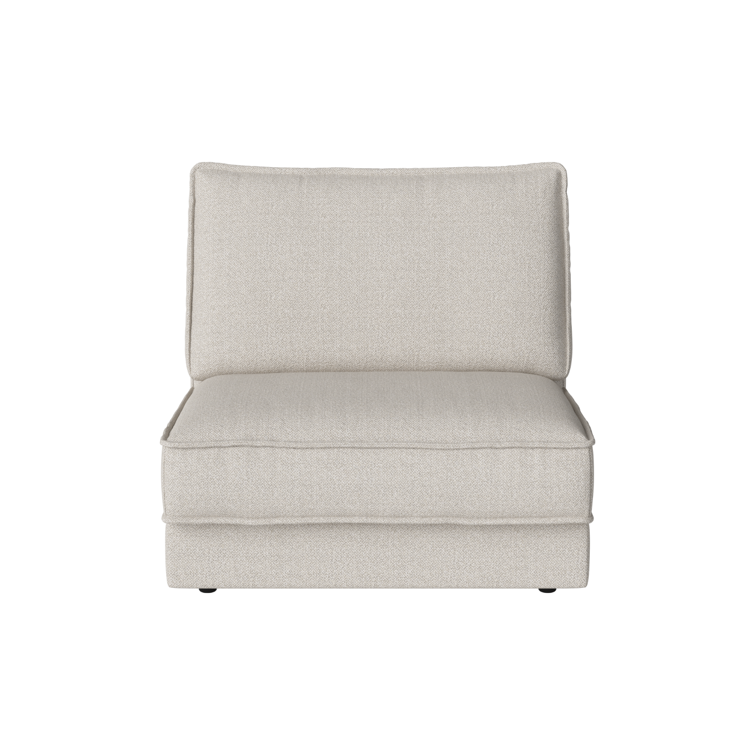 Sofa modułowa NOORA - moduł środkowy z czarną podstawą