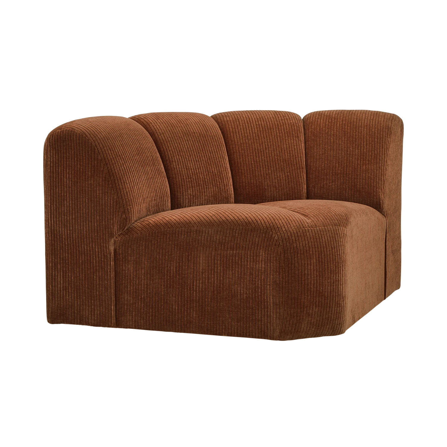 MOJO modular sofa - brown corduroy corner element
