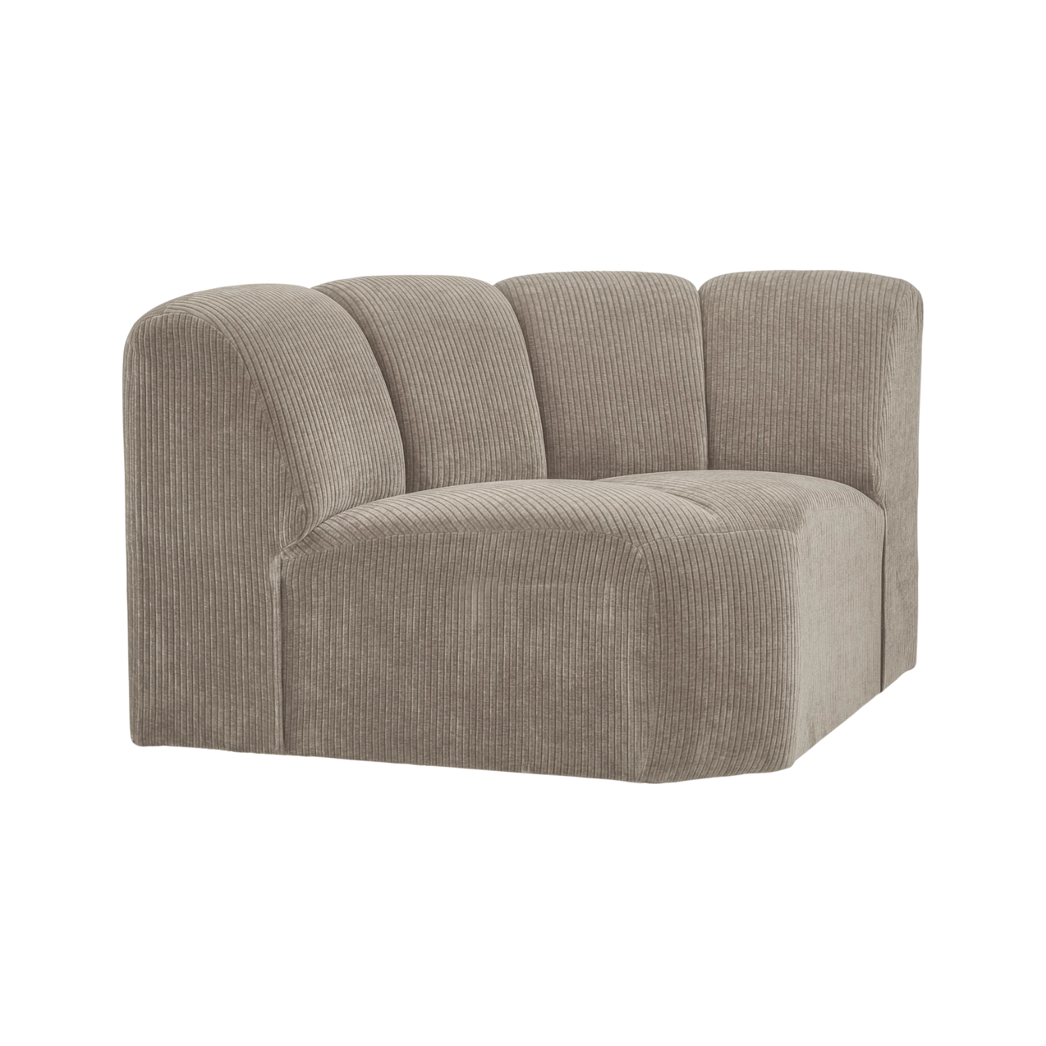 MOJO modular sofa - dark sandy corduroy corner element